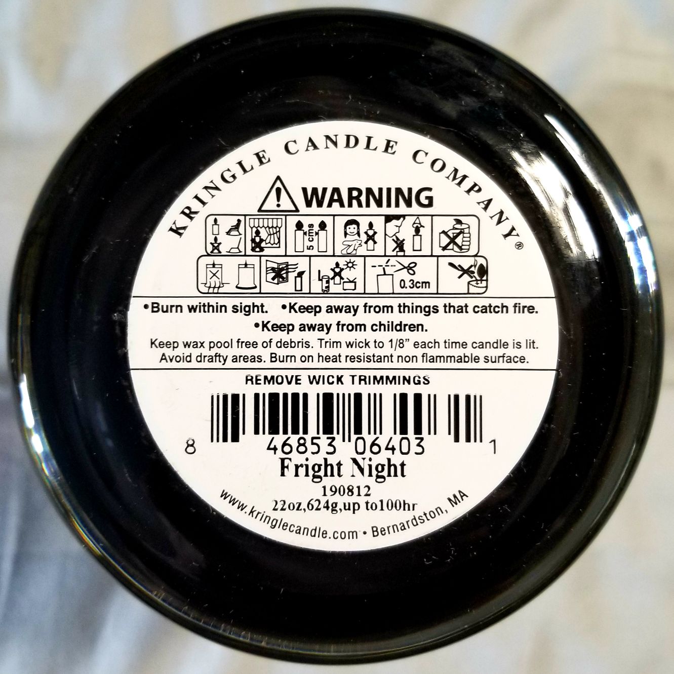 CANDLE: Halloween Kringle Fright Night pillar 2019 - Kringle Candle (Halloween Candle) action figure collectible [Barcode 846853064031] - Main Image 2