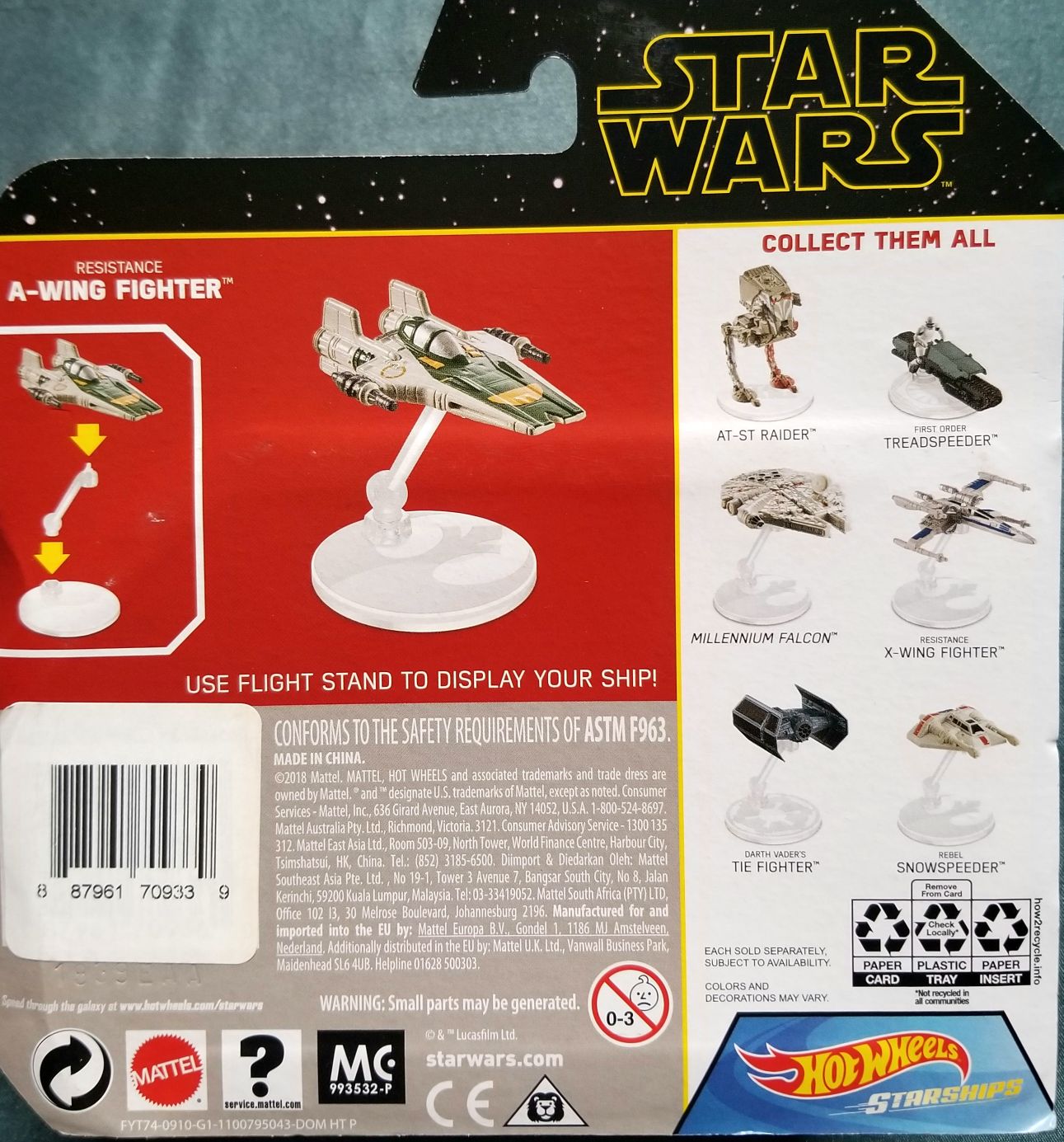 Havoc Marauder - Hot Wheels from Mattel (Star Wars: Starships) action figure collectible [Barcode 887961709339] - Main Image 2