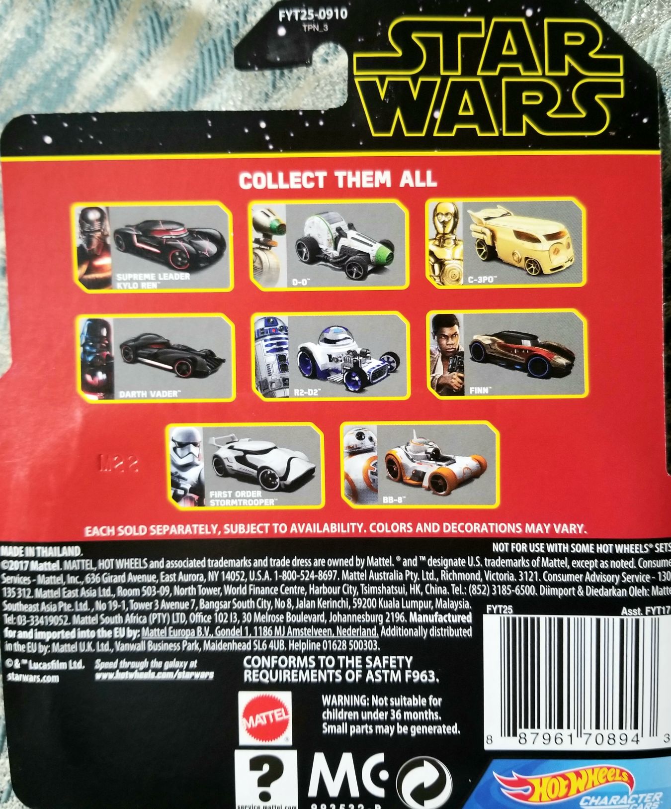 Hot Wheels Rey - Hot Wheels from Mattel (Star Wars Hot Wheels) action figure collectible [Barcode 887961708943] - Main Image 2
