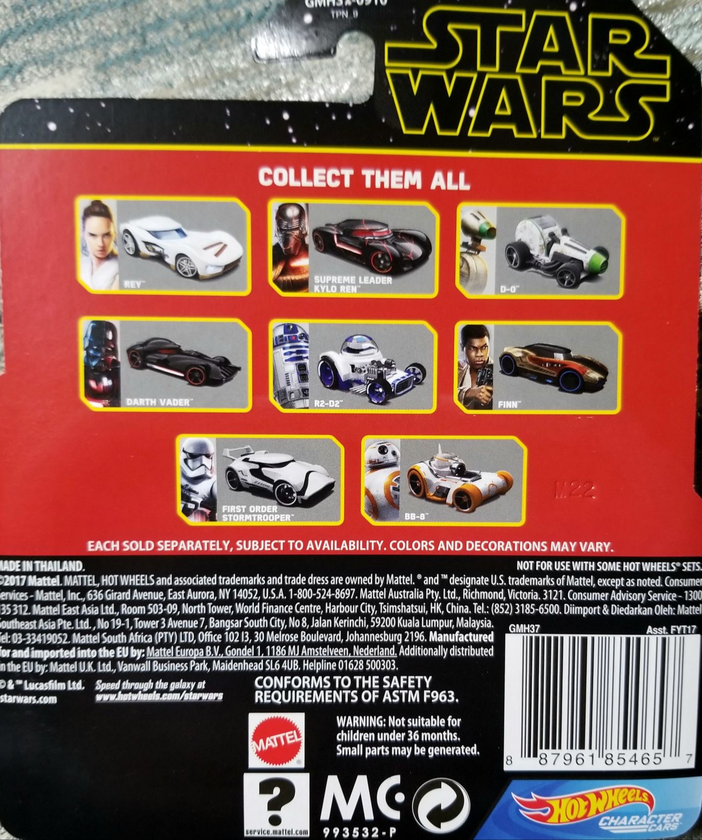 Hot Wheels Star Wars Character C-3PO TROS - Hot Wheels from Mattel (Star Wars Hot Wheels) action figure collectible [Barcode 887961854657] - Main Image 2