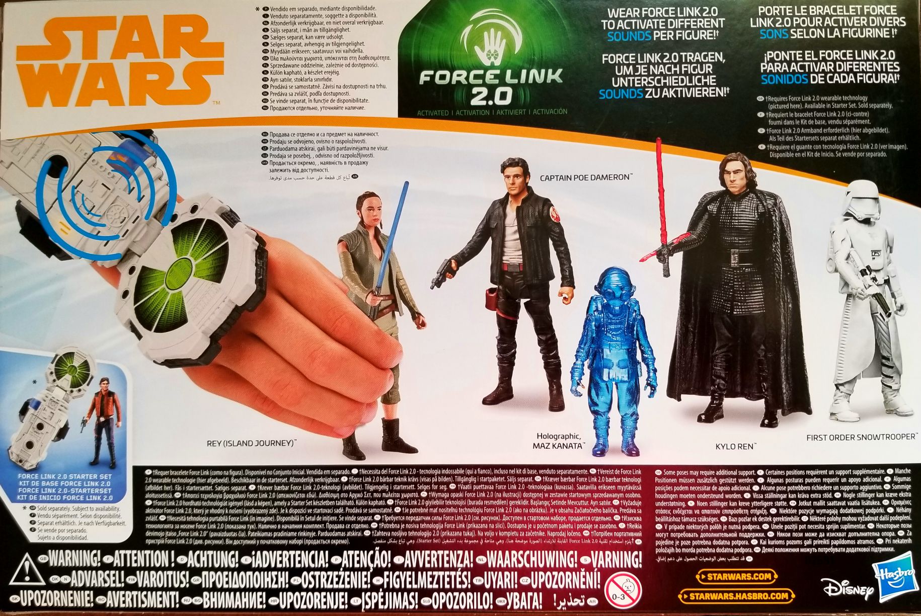 Boxset Figure. 5 pack figures Kylo Rey Poe First Order Holographic Maz - Disney Hasbro (Star Wars - Solo) action figure collectible [Barcode 5010993480746] - Main Image 2