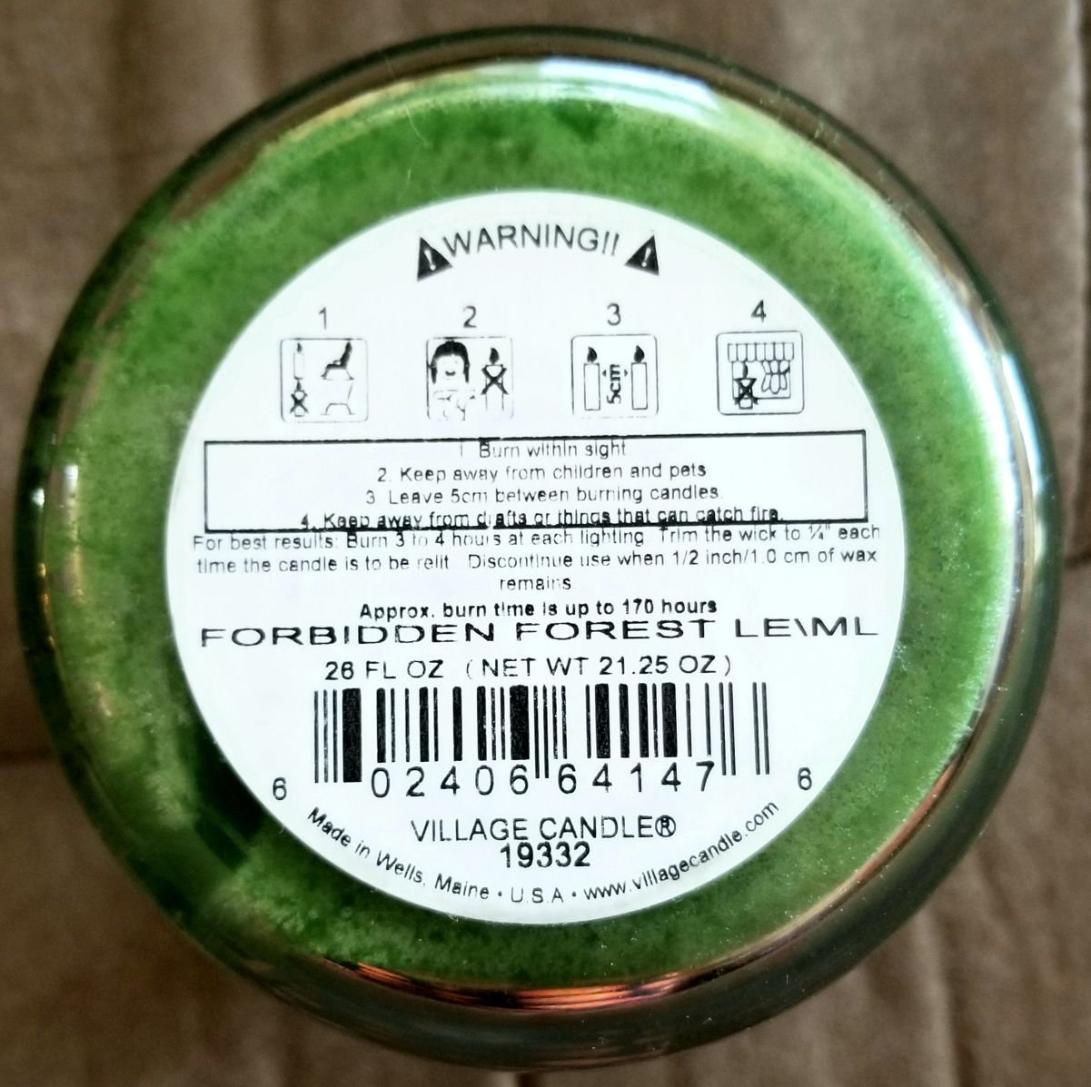 CANDLE: Enchanted Village Halloween Forbidden Forest 2019 - Village Candle (Enchanted Candles) action figure collectible [Barcode 602406641476] - Main Image 2
