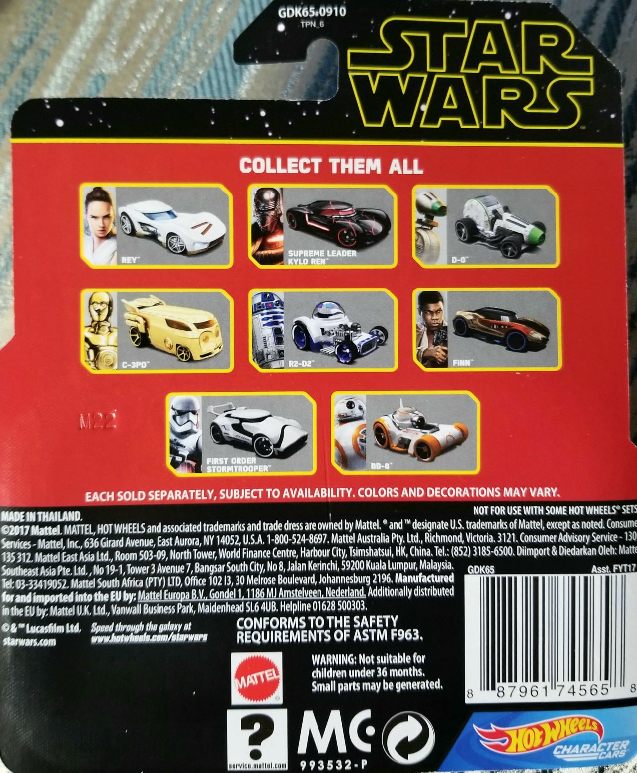 Hot Wheels Star Wars Character Darth Vader TROS - Hot Wheels from Mattel (Star Wars Hot Wheels) action figure collectible - Main Image 2