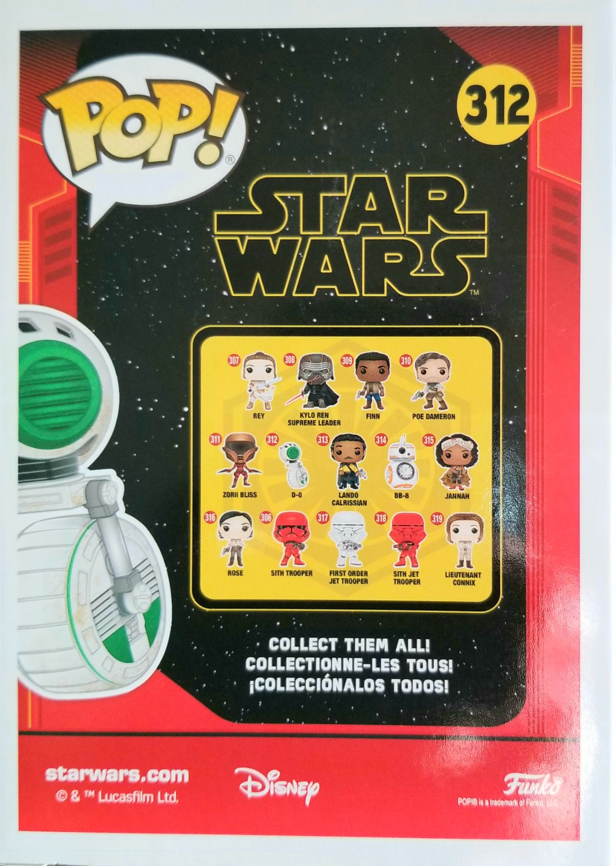 Funko Pop! Movies: Star Wars D-0 TROS - Funko (Star Wars Episode IX The Rise of Skywalker) action figure collectible [Barcode 0889698430913] - Main Image 2