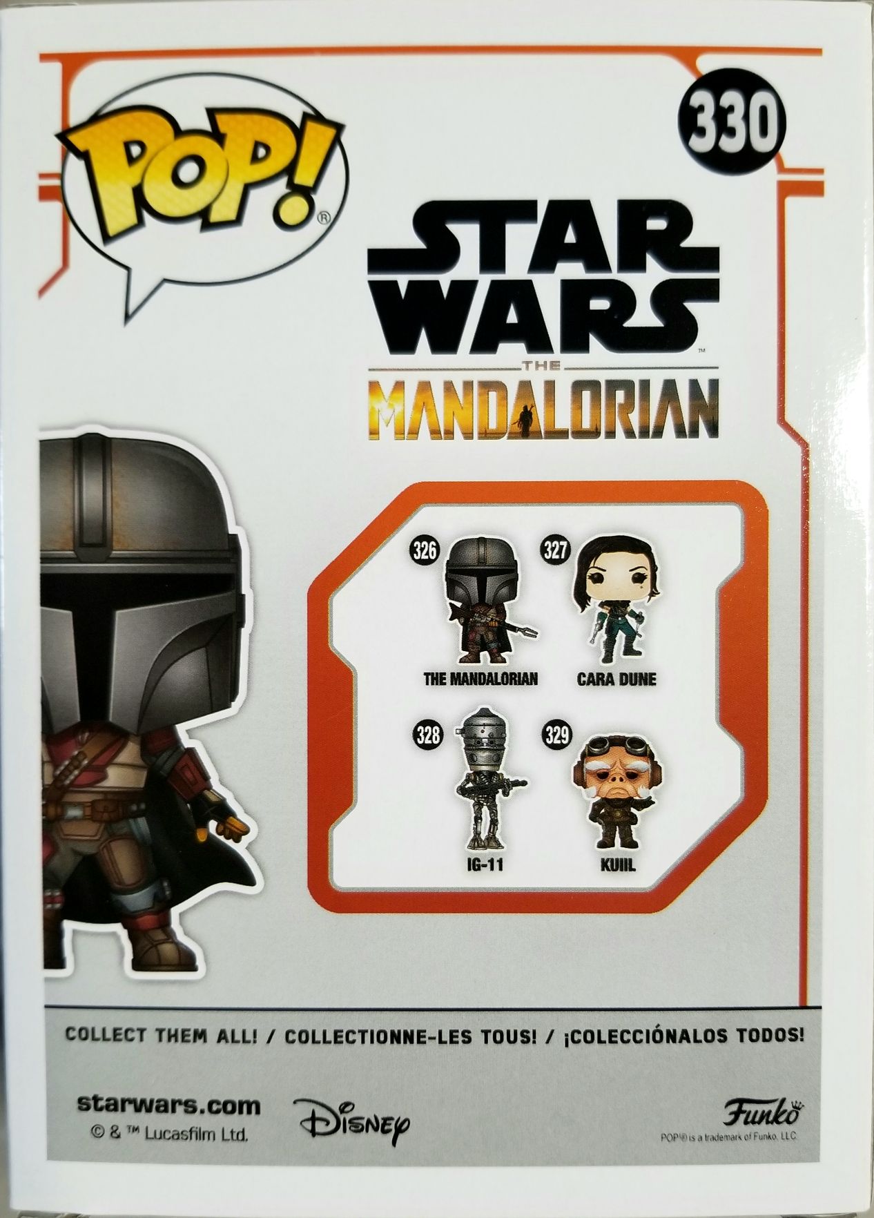Funko Pop! Television: The Mandalorian NYCC 2019 Edition MANDO - Funko (Star Wars The Mandalorian) action figure collectible [Barcode 0889698431118] - Main Image 2