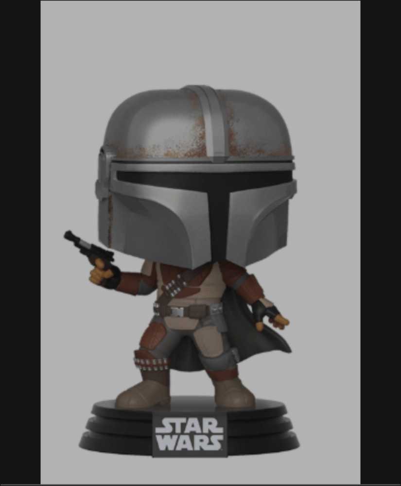 Funko Pop! Television: The Mandalorian NYCC 2019 Edition MANDO - Funko (Star Wars The Mandalorian) action figure collectible [Barcode 0889698431118] - Main Image 3