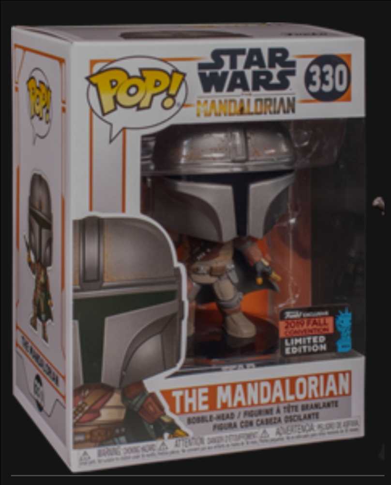 Funko Pop! Television: The Mandalorian NYCC 2019 Edition MANDO - Funko (Star Wars The Mandalorian) action figure collectible [Barcode 0889698431118] - Main Image 4