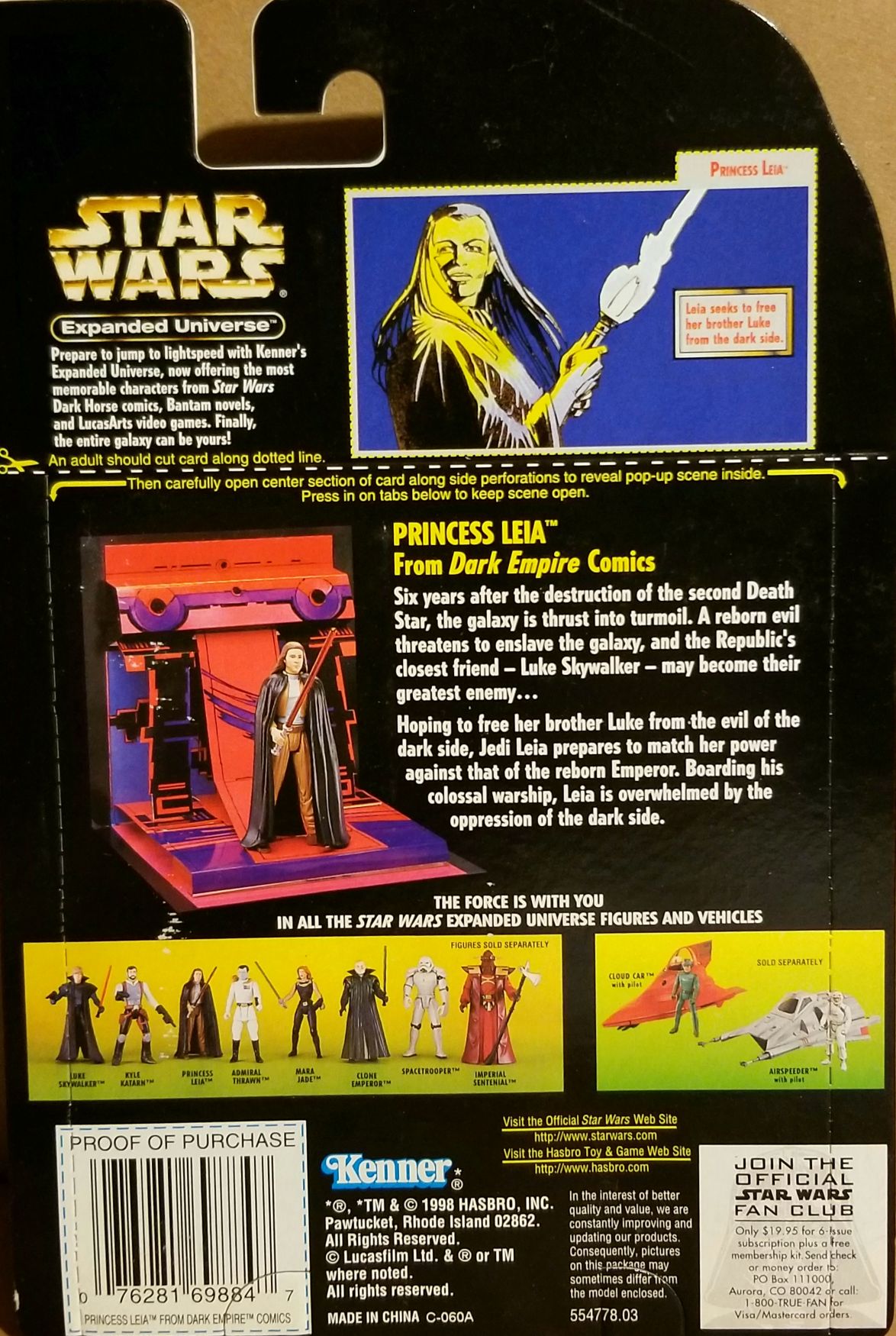 Princess Leia dark - Hasbro (Star Wars Expanded Universe) action figure collectible - Main Image 2