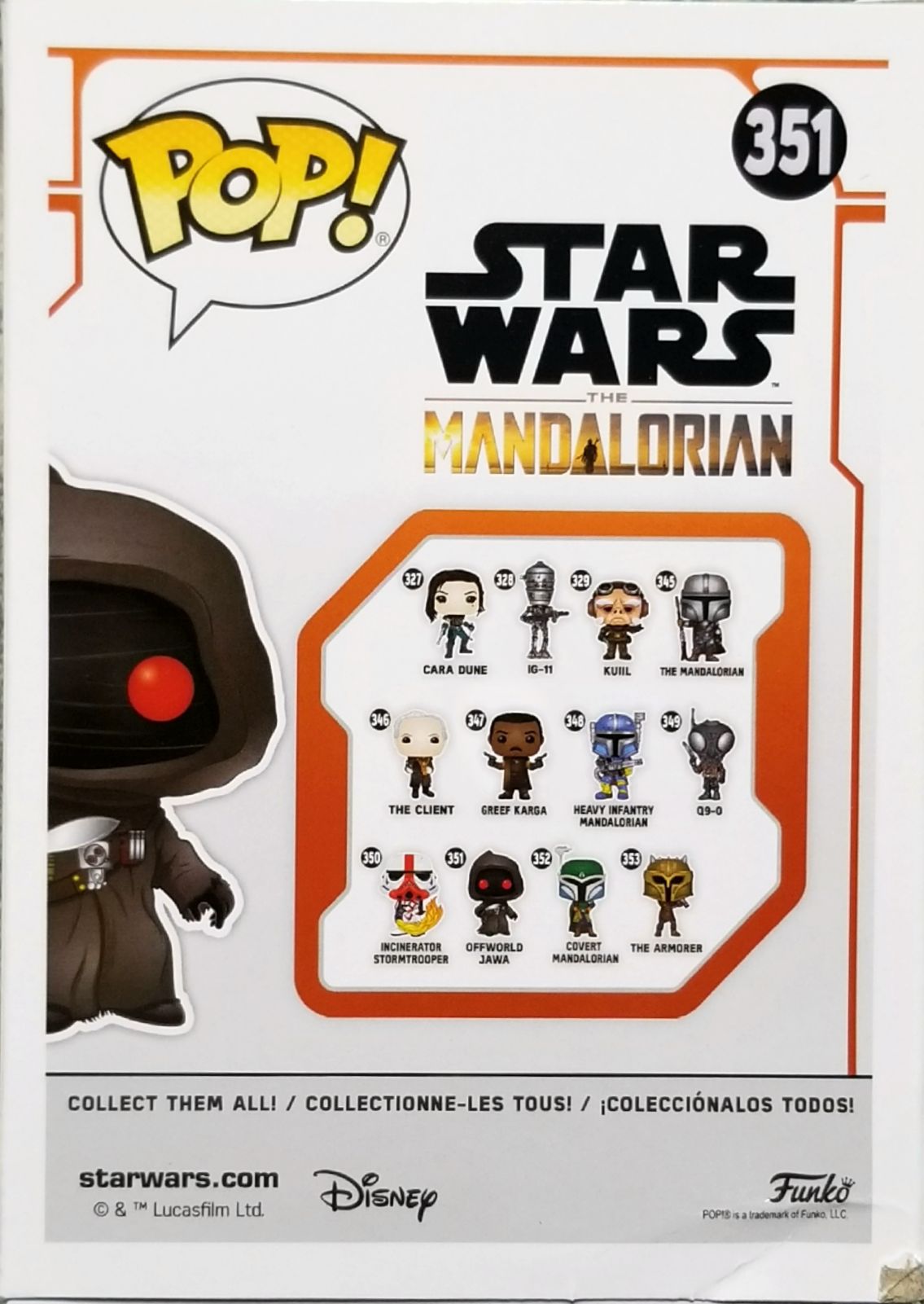 Funko Pop! Television: The Mandalorian - Off World Jawa MANDO - Funko (Star Wars The Mandalorian) action figure collectible [Barcode 0889698455435] - Main Image 2