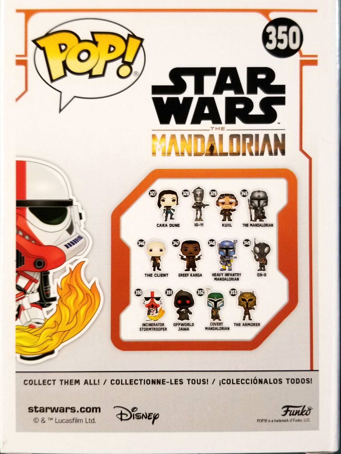 Funko Pop! Television: The Mandalorian - Incinerator Trooper MANDO - Funko (Star Wars The Mandalorian) action figure collectible [Barcode 0889698455428] - Main Image 2