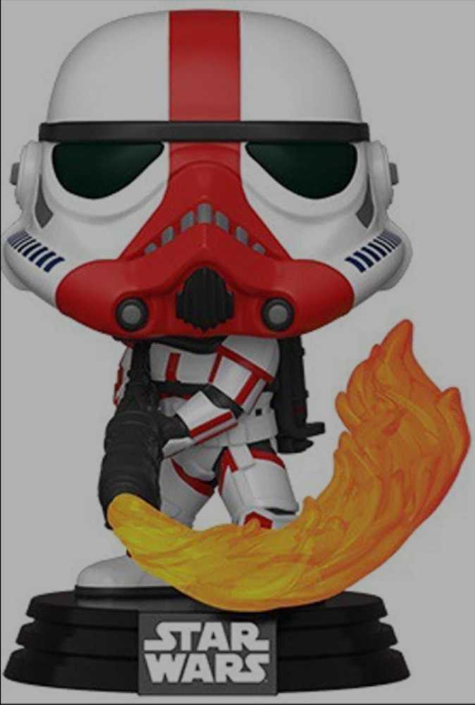 Funko Pop! Television: The Mandalorian - Incinerator Trooper MANDO - Funko (Star Wars The Mandalorian) action figure collectible [Barcode 0889698455428] - Main Image 3