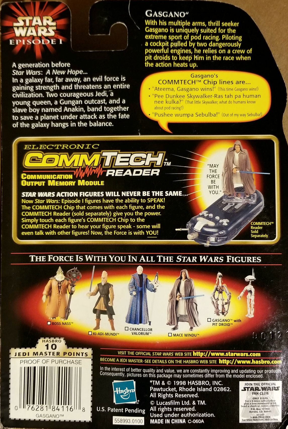 Gasgano (with Pit Droid) - Hasbro (Star Wars: The Phantom Menace) action figure collectible - Main Image 2