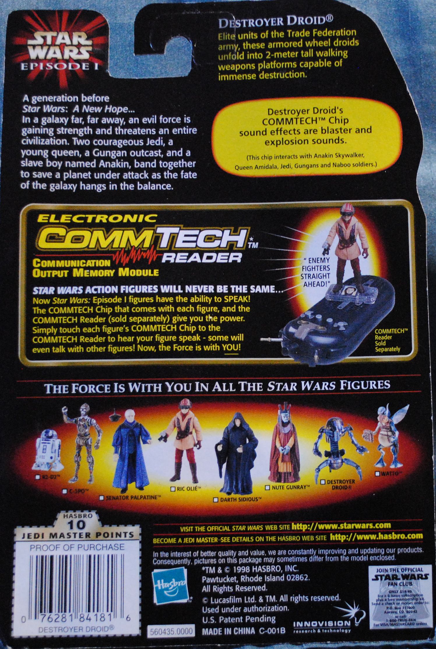 Phantom Menace figure 3.75 - Destroyer Droid TPM - Hasbro (Star Wars Episode I The Phantom Menace) action figure collectible [Barcode 0076281841816] - Main Image 2