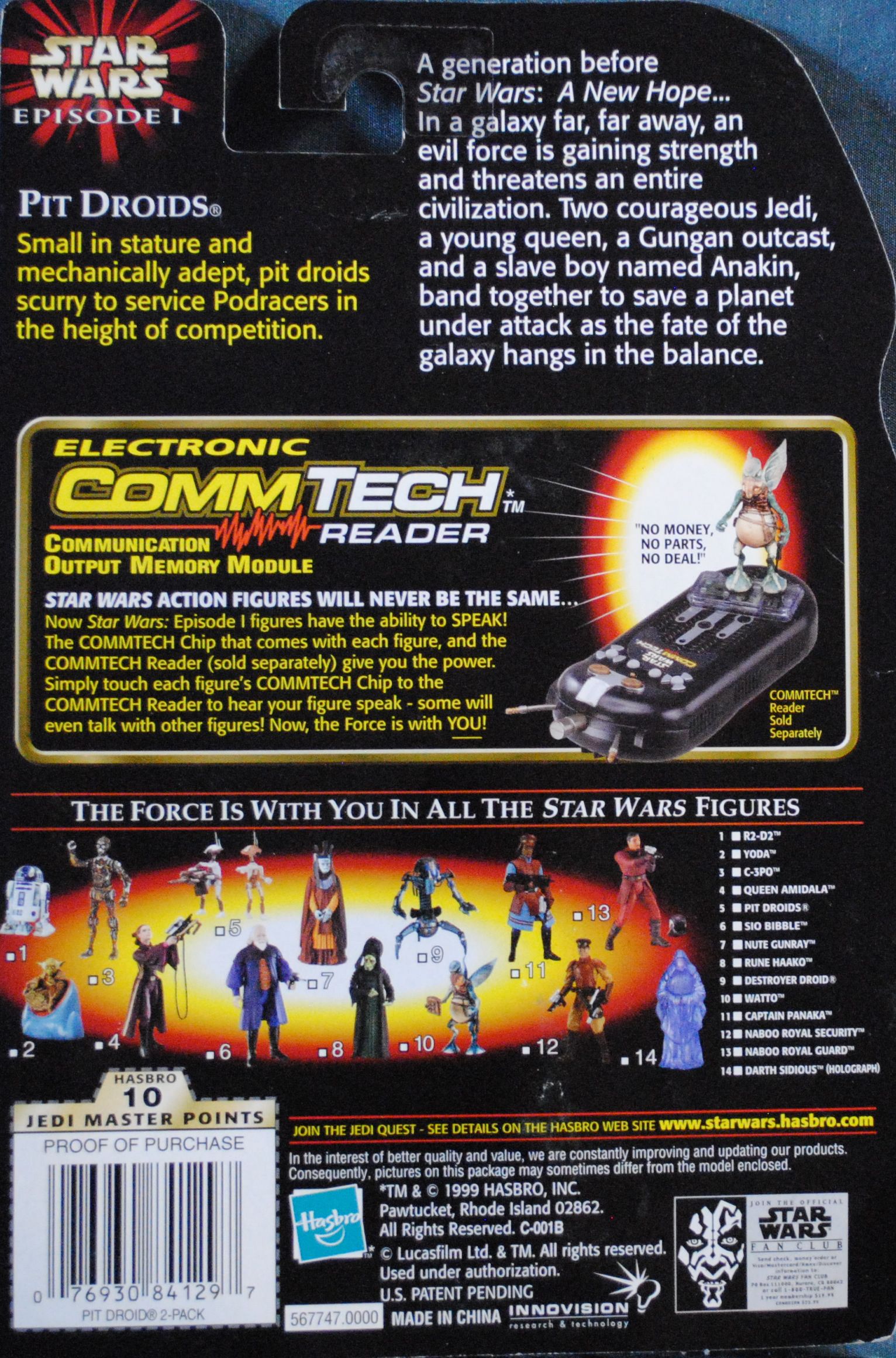 Phantom Menace figure 3.75 - Pit Droids TPM - Hasbro (Star Wars Episode I The Phantom Menance) action figure collectible [Barcode 0076930841297] - Main Image 2