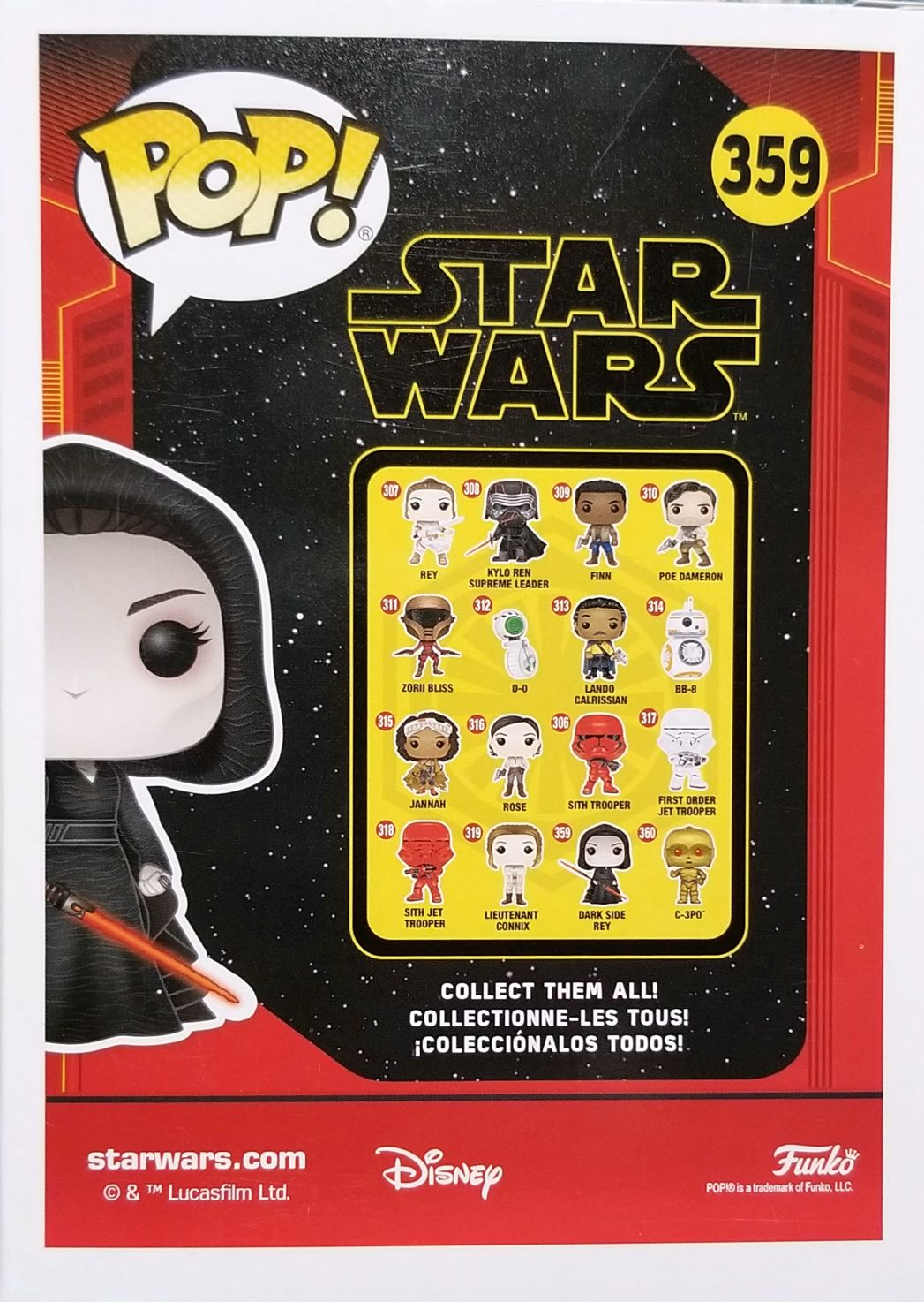 Funko Pop! Movies: Star Wars Dark Side Rey TROS - Funko (Star Wars Episode IX The Rise of Skywalker) action figure collectible [Barcode 0889698479899] - Main Image 2