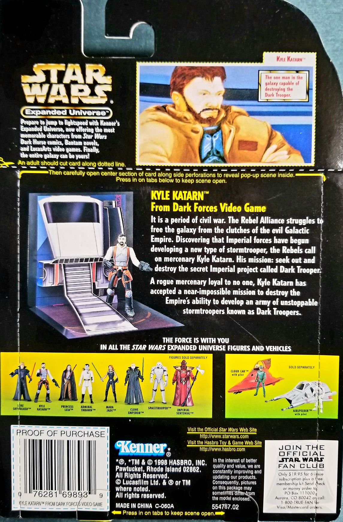 Kyle Katarn - Hasbro (Star Wars: Dark Forces) action figure collectible [Barcode 0076281698939] - Main Image 2