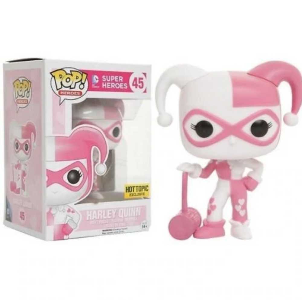Funko Pop! DC Superheros: Harley Quinn DC Superheros Pink Valentine - Funko (DC Funko Pops!) action figure collectible [Barcode 0849803088712] - Main Image 4