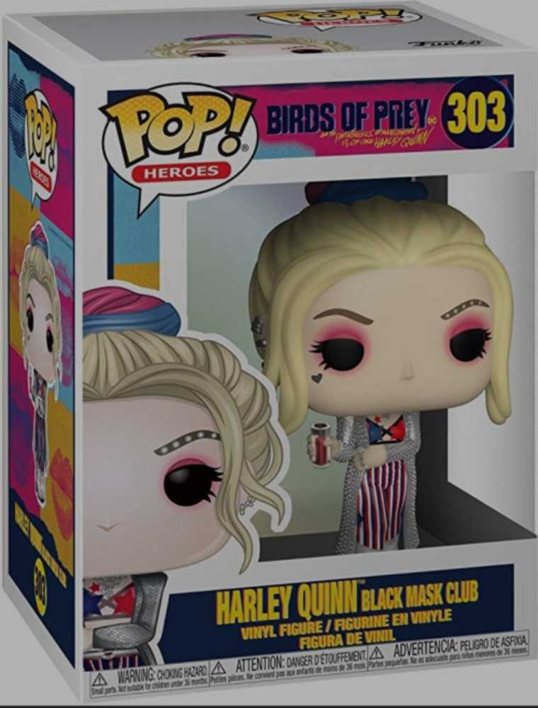 Funko Pop! Movies: Birds of Prey - Harley Quinn Black Mask Club - Funko (Birds of Prey (and the Fantabulous Emancipation of One Harley Quinn)) action figure collectible [Barcode 0889698443692] - Main Image 4