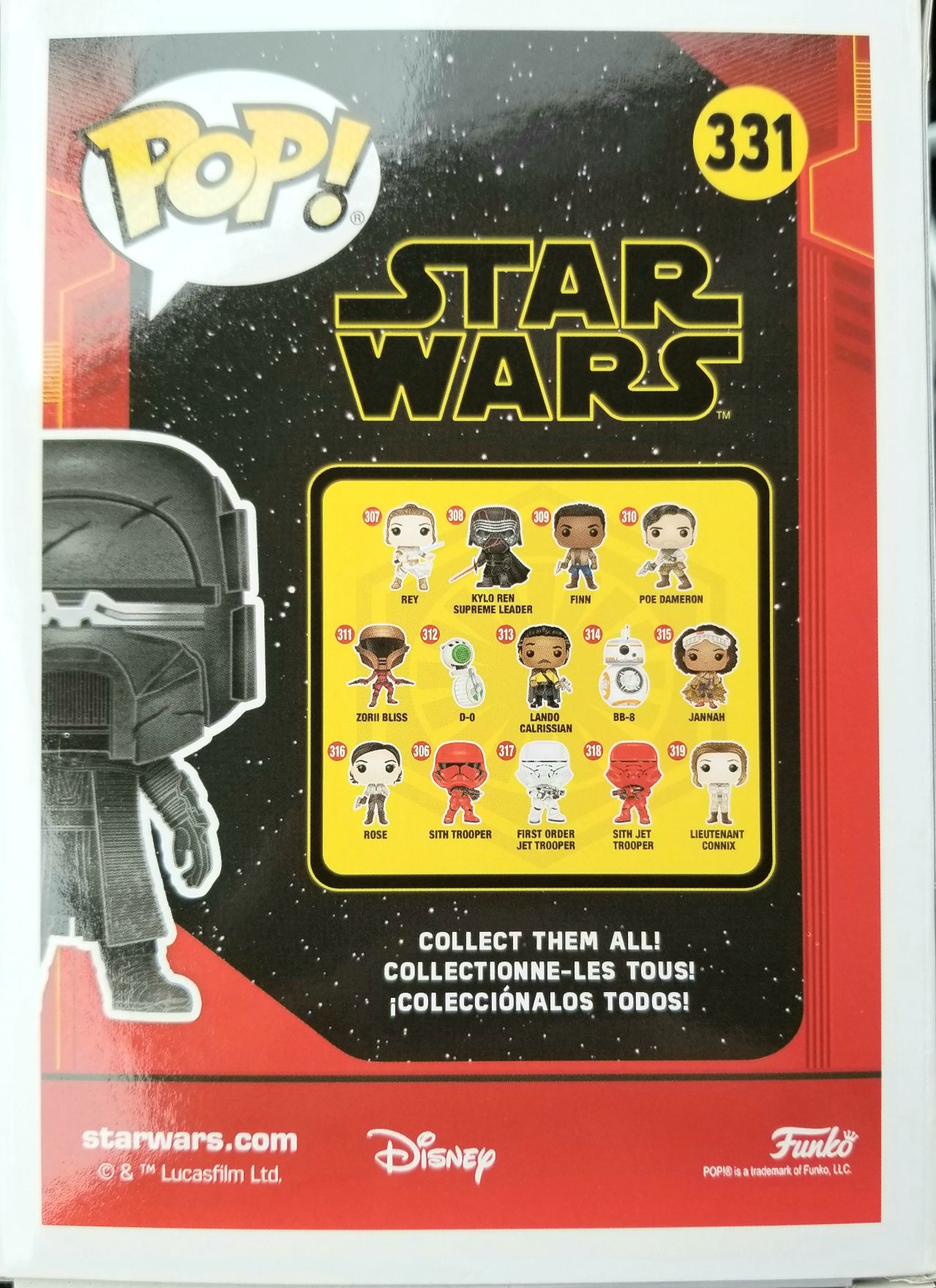 Funko Pop! Movies: Star Wars Knight of Ren (Blaster Rifle) - Chrome Edition- TROS - Funko (Star Wars Episode IX The Rise of Skywalker) action figure collectible - Main Image 2
