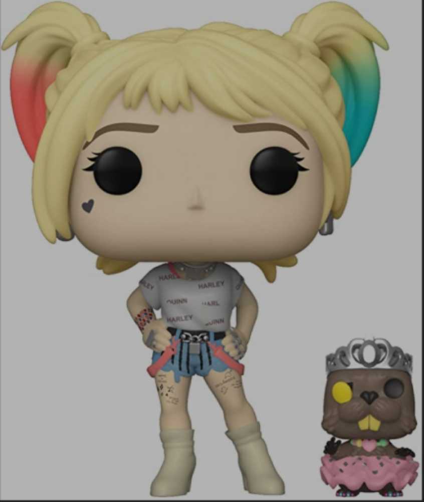 Funko Pop! Movies: Birds of Prey - Harley Quinn and Beaver - Funko (Birds of Prey (and the Fantabulous Emancipation of One Harley Quinn)) action figure collectible [Barcode 0889698443784] - Main Image 3