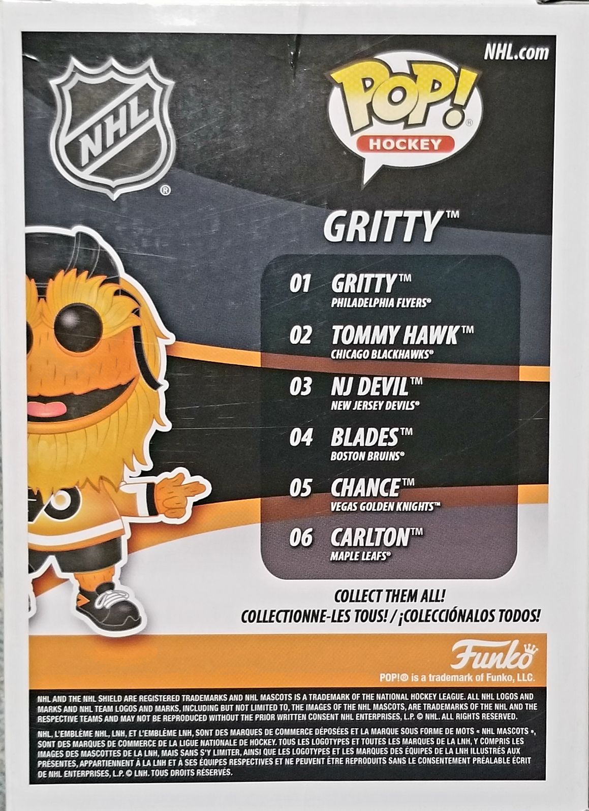 Funko Pop! Sports: NHL Mascots - Philadelphia Flyers Gritty - Funko (NHL Mascots) action figure collectible [Barcode 0889698435499] - Main Image 2