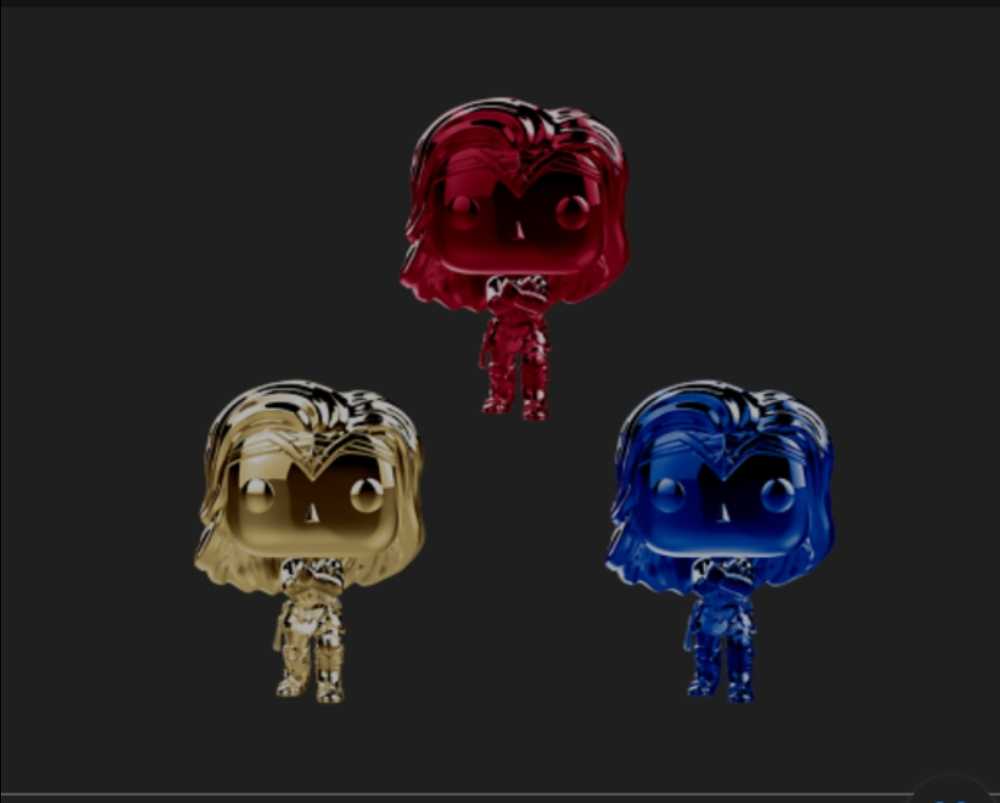 Funko Pop! Movies: Wonder Woman Movie Wonder Woman Metallic color 3 pack - Funko (Wonder Woman Movie) action figure collectible [Barcode 0889698300940] - Main Image 3