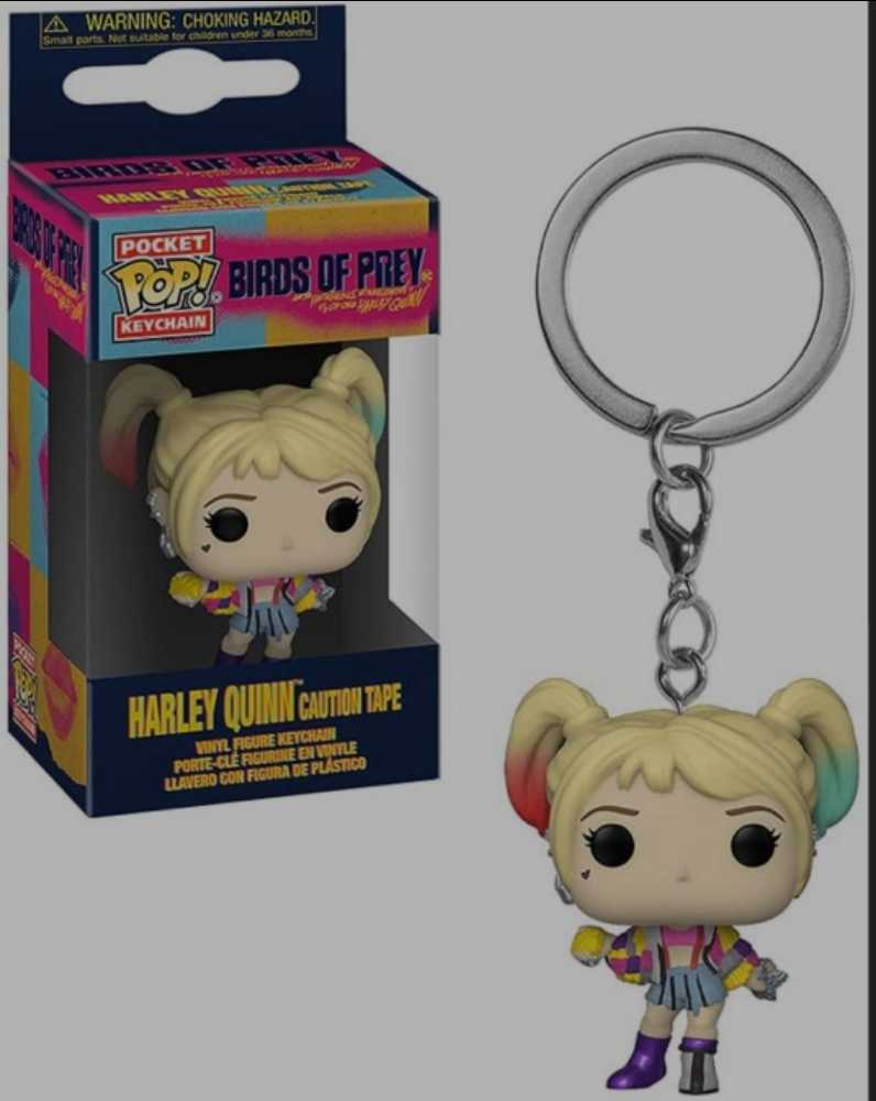 Pocket Pop! Movies: Birds of Prey - Harley Quin Caution Tape mini Keychain - Funko (Birds of Prey (and the Fantabulous Emancipation of One Harley Quinn)) action figure collectible [Barcode 0889698443807] - Main Image 4
