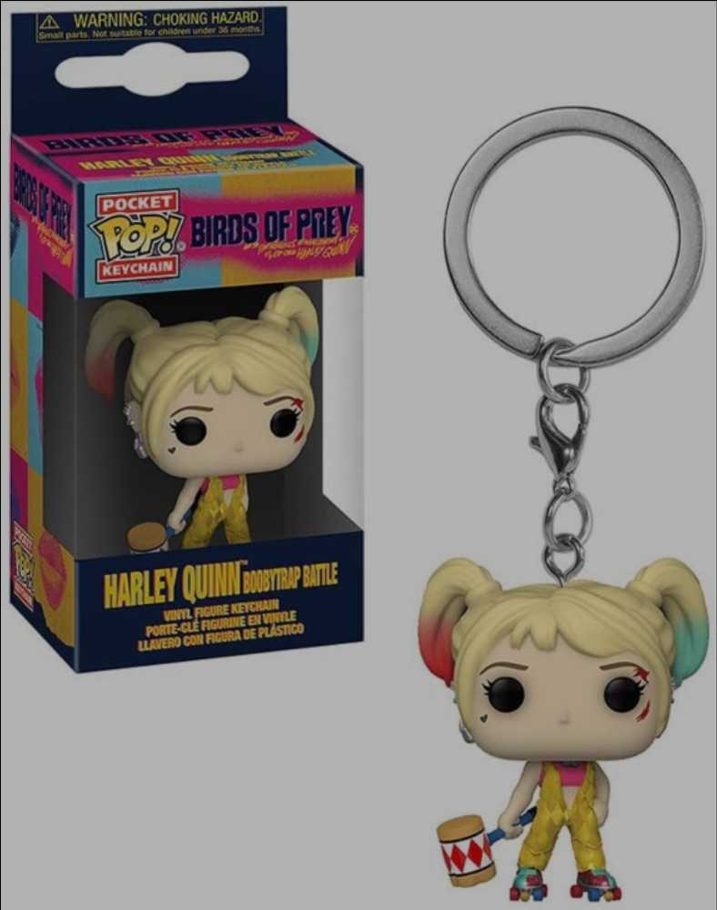 Pocket Pop! Movies: Birds of Prey - Harley Quinn Boobytrap Battle mini Keychain - Funko (Birds Of Prey) action figure collectible [Barcode 0889698443814] - Main Image 4