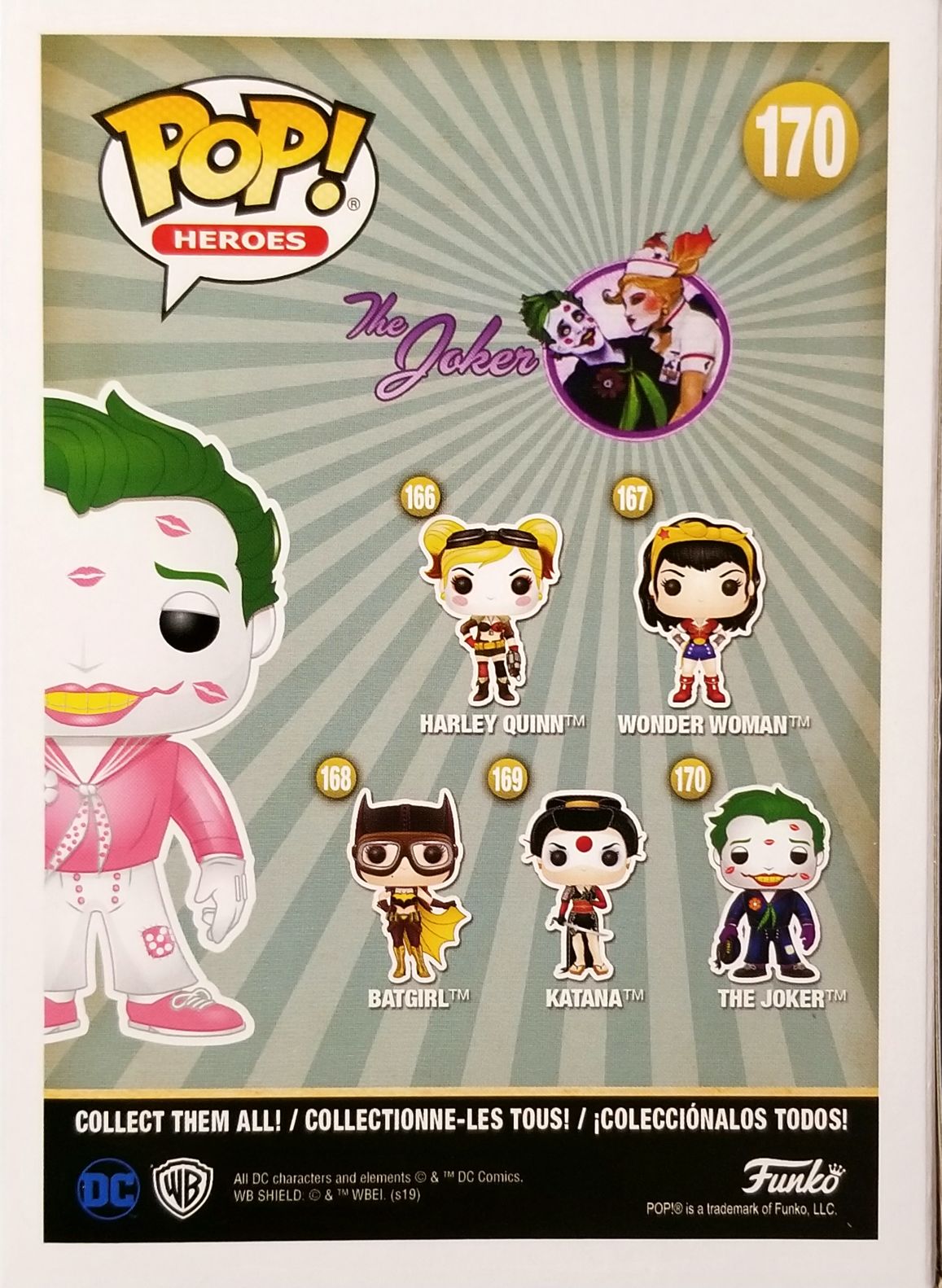 Funko Pop! DC Superheros: The Joker DC Bombshells The Joker (Love Sick) Valentine’s Day  - Funko (DC Bombshells) action figure collectible [Barcode 0889698460538] - Main Image 2
