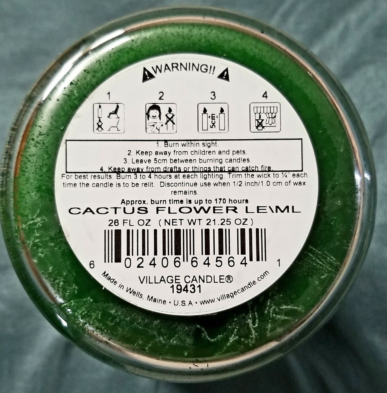 CANDLE: Desert Village Cactus Flower 2020 - Village Candle (Desert Candles) action figure collectible [Barcode 602406645641] - Main Image 2