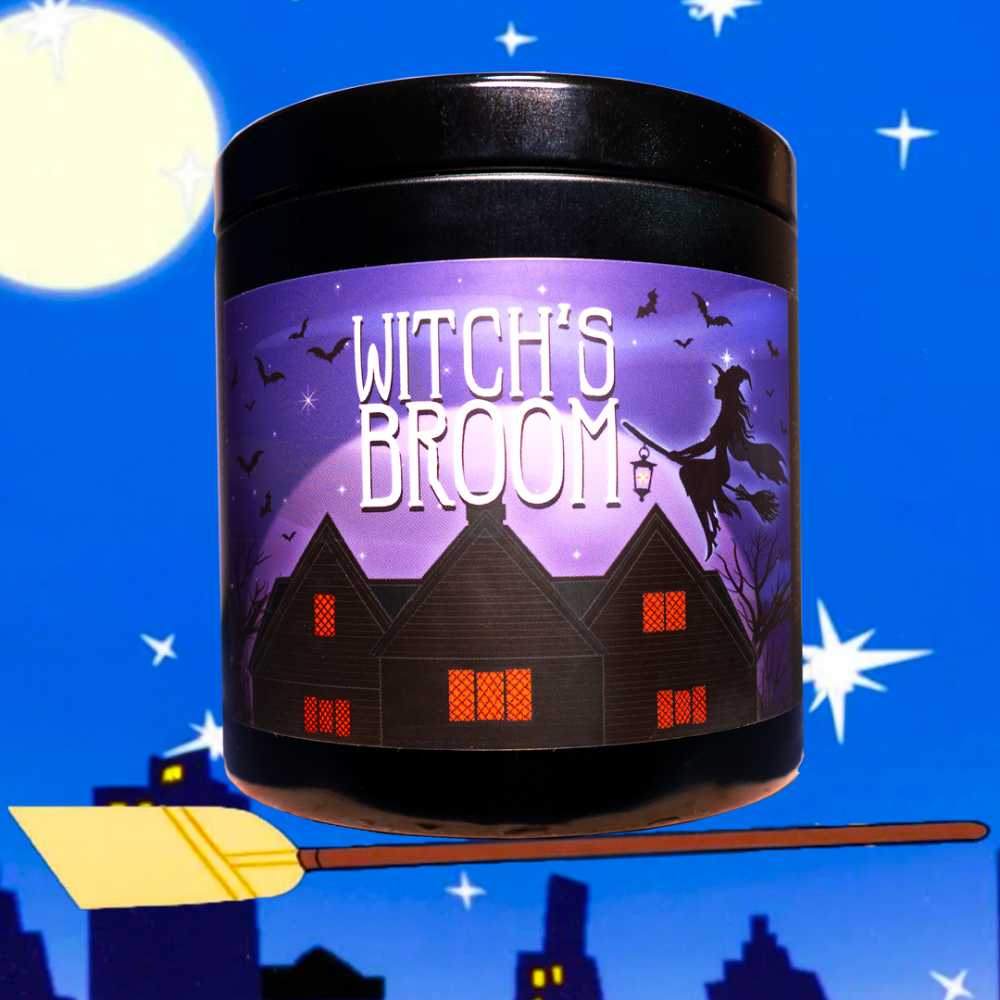 CANDLE: Halloween Witch City Wicks Witch’s Broom 2023 - Witch City Wicks (Halloween Candle) action figure collectible - Main Image 4