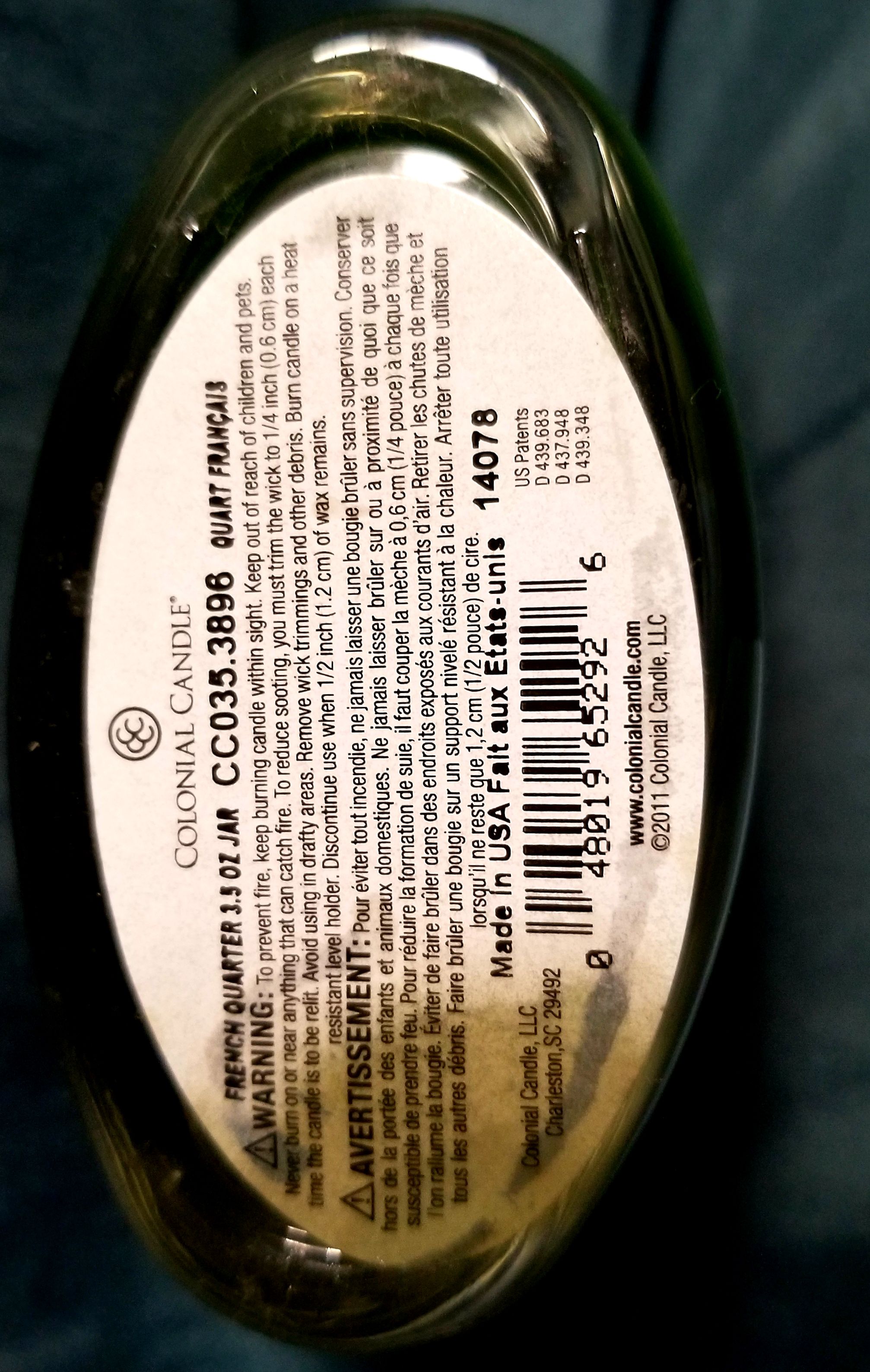CANDLE: Mardi Gras Colonial Candle French Quarter 2014 - Colonial Candle (Mardi Gras Candles) action figure collectible - Main Image 2