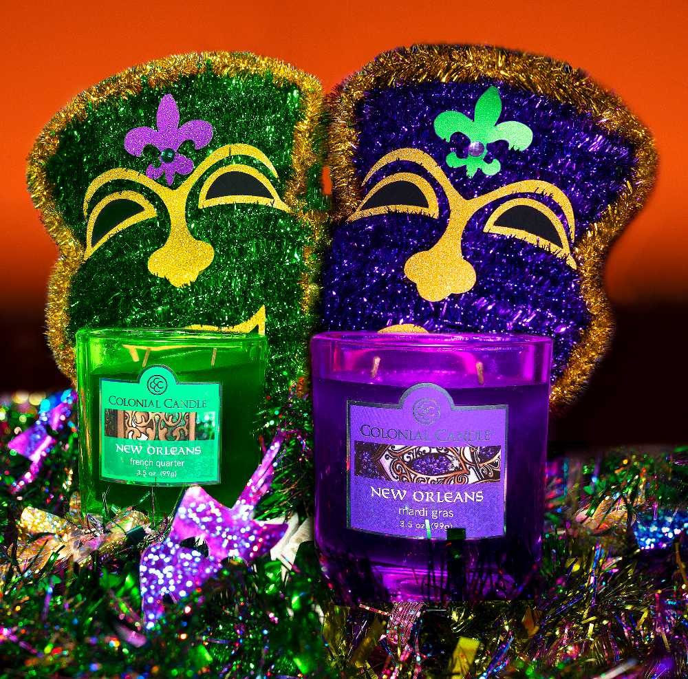 CANDLE: Mardi Gras Colonial Candle French Quarter 2014 - Colonial Candle (Mardi Gras Candles) action figure collectible - Main Image 3