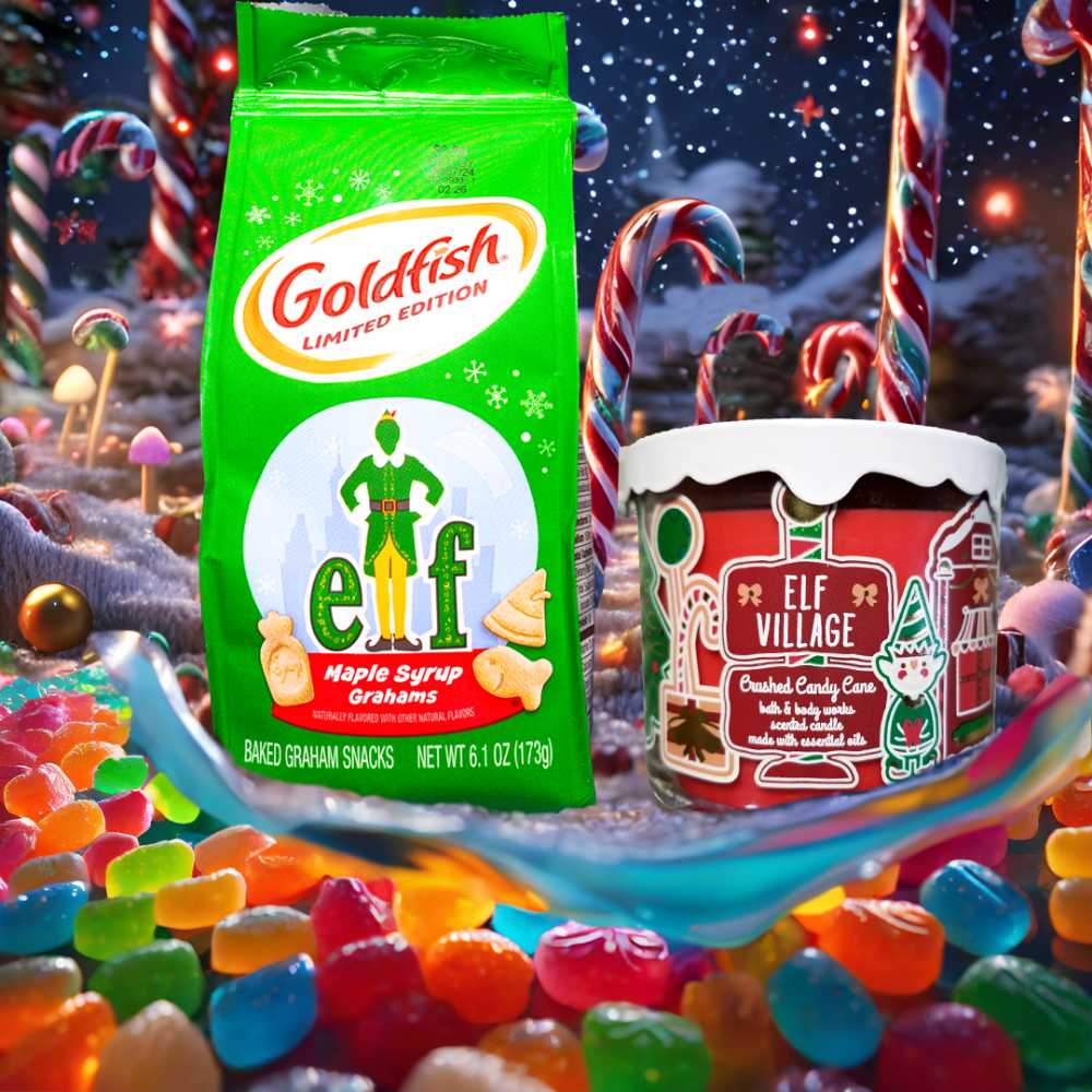 CANDLE: Christmas Bath & Bodyworks Elf Village Crushed Candy Cane  2019 - Bath & Bodyworks Candle (Christmas Candles) action figure collectible - Main Image 4