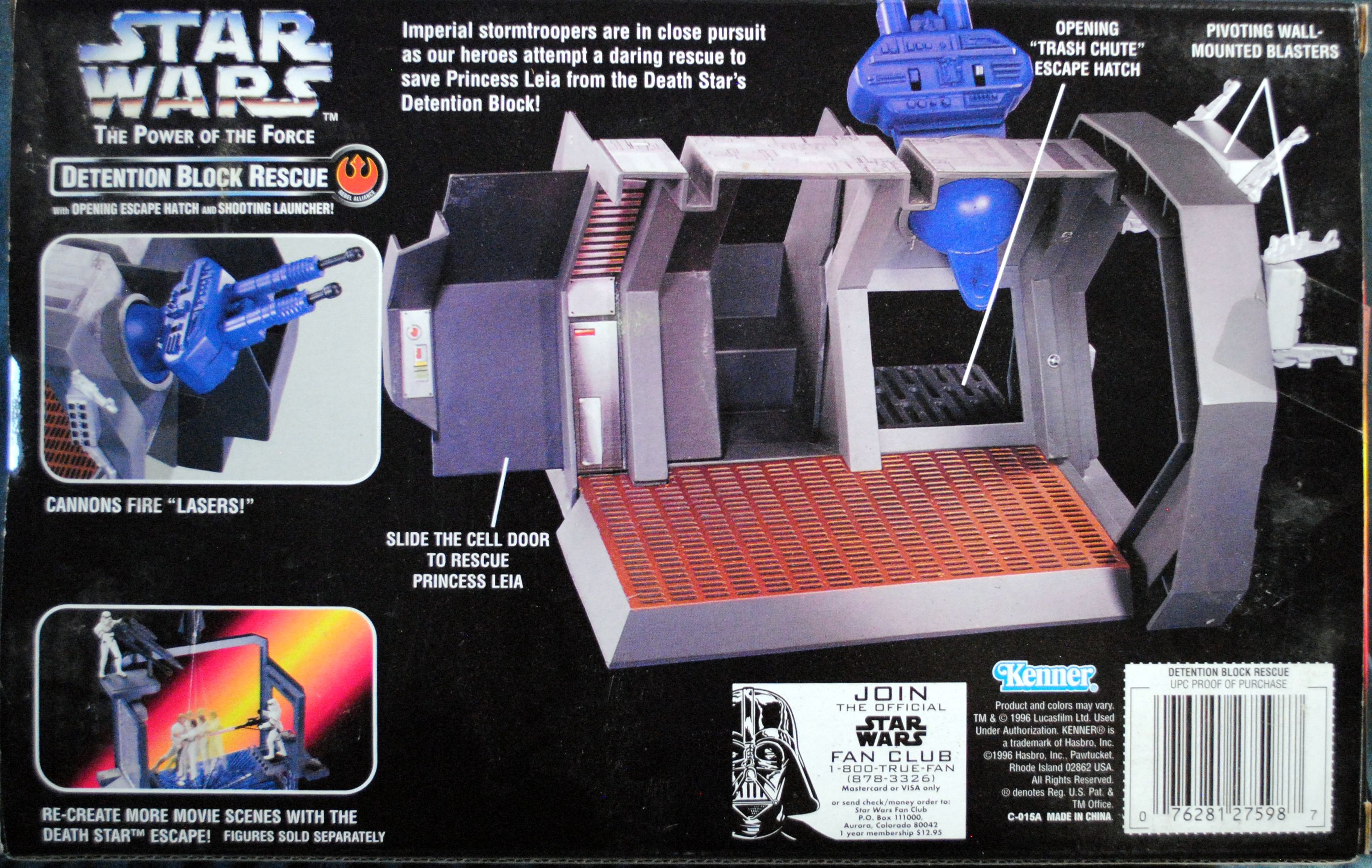 Power of the Force Red Playset Death Star Detention Block Rescue Star Wars ANH - Kenner (Star Wars Episode IV A New Hope) action figure collectible [Barcode 0076281275987] - Main Image 2