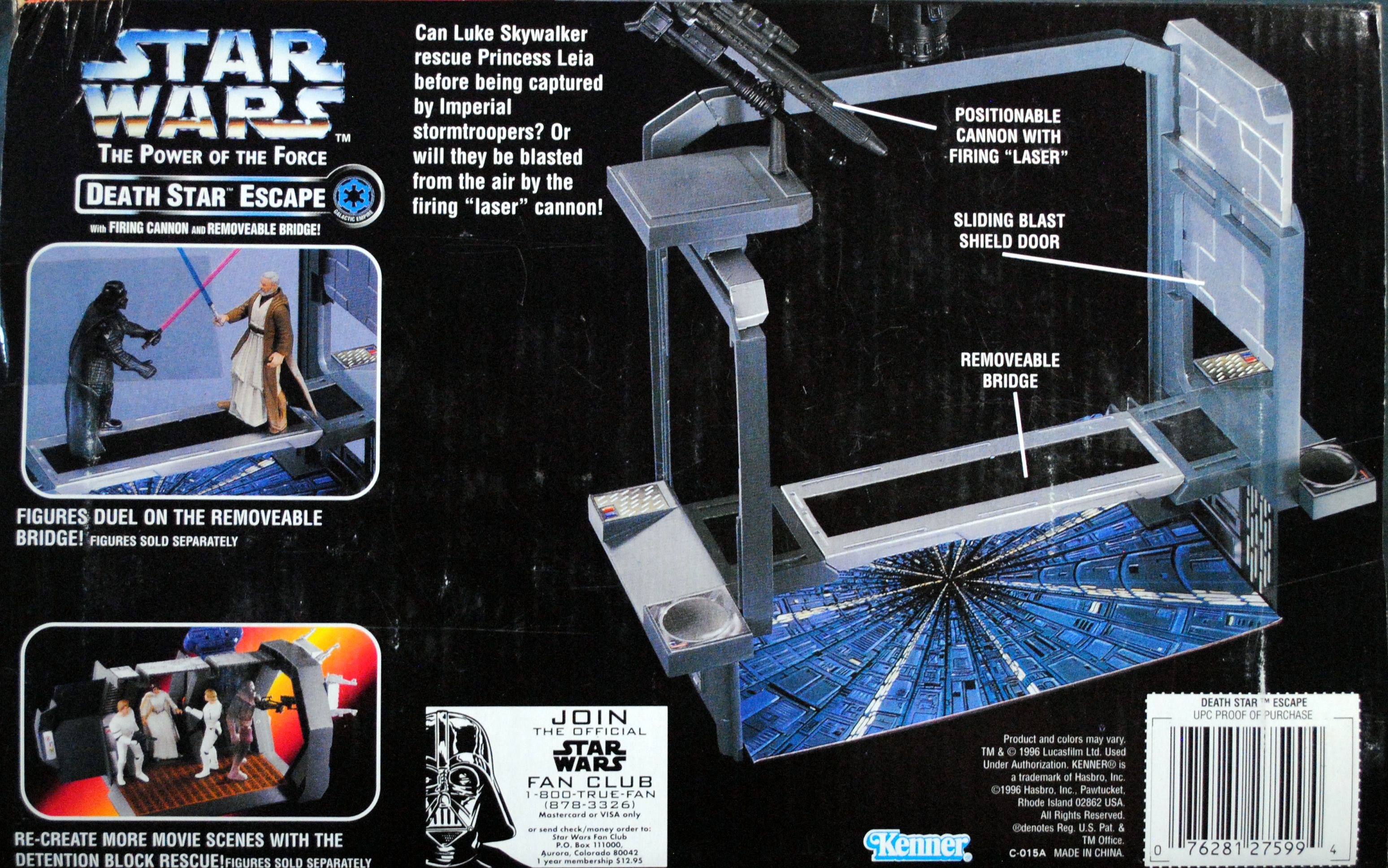 Power of the Force Red Playset 3.75 - Death Star Escape Star Wars ANH - Kenner (Star Wars Episode IV A New Hope) action figure collectible [Barcode 0076281275994] - Main Image 2