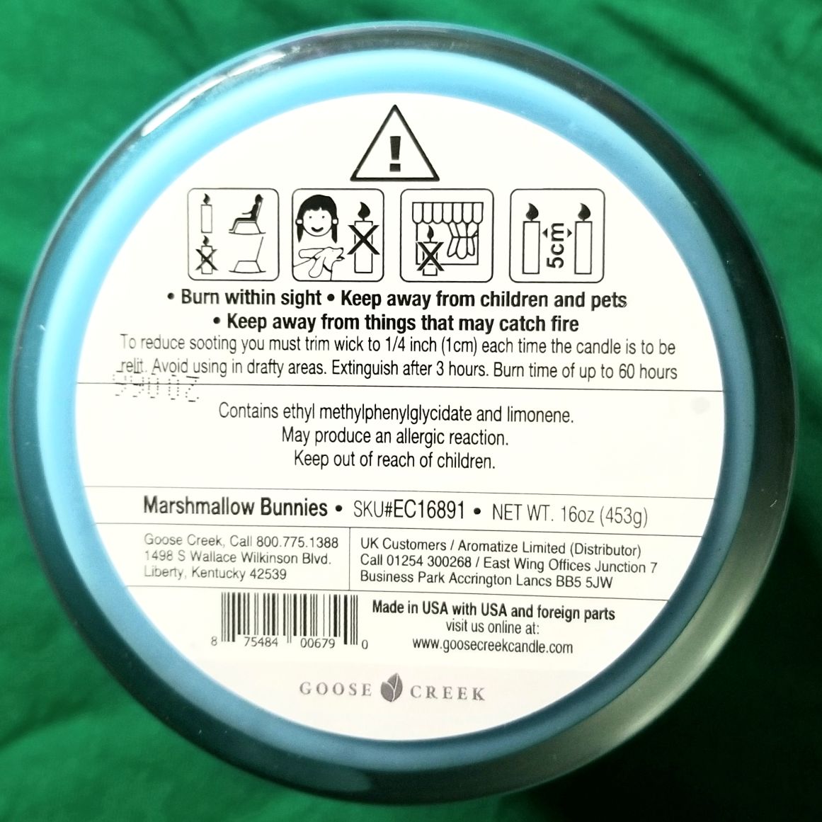 CANDLE: Easter Goose Creek Marshmallow Bunnies Peeps 2020 - Goose Creek Candle (Easter Candles) action figure collectible [Barcode 875484006790] - Main Image 2