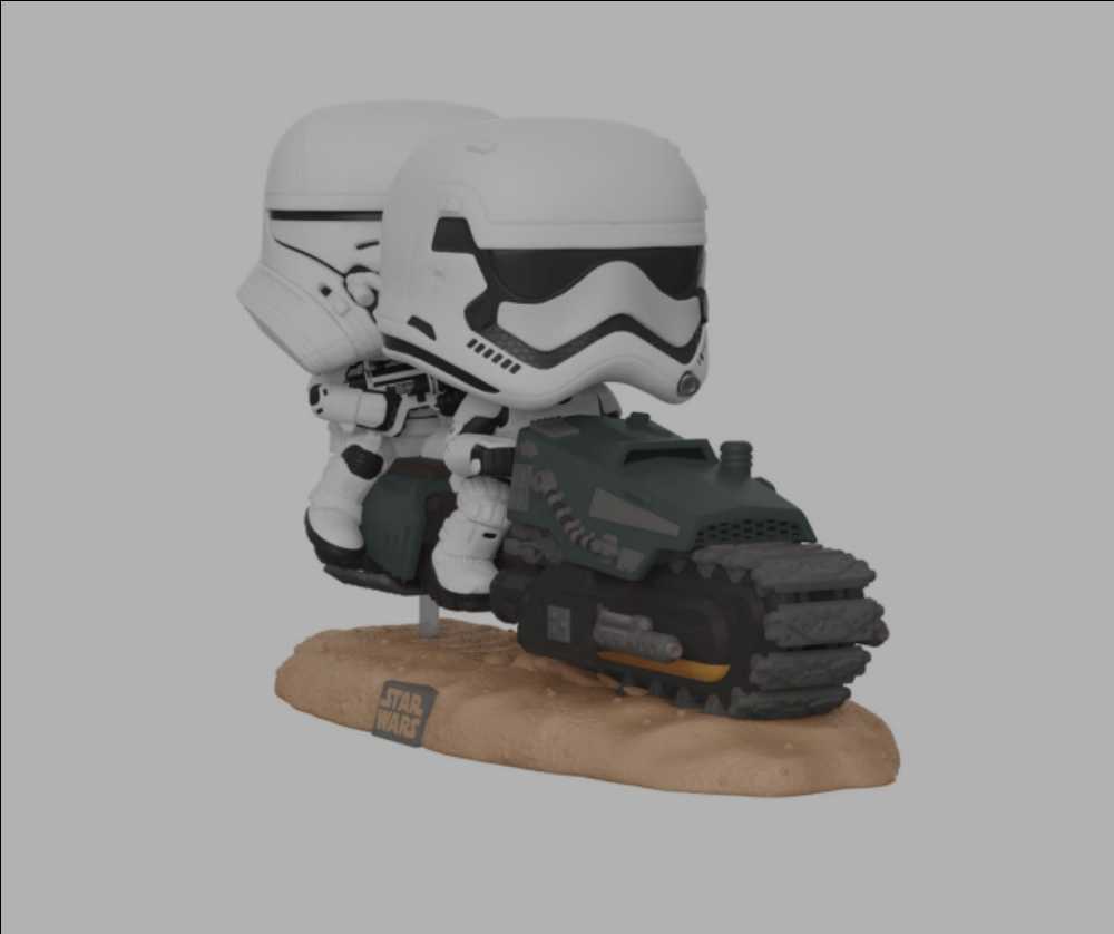 Funko Pop! Movies: Star Wars Movie Moments First Order Treadspeeder Boxset TROS - Funko (Star Wars Episode IX The Rise of Skywalker) action figure collectible [Barcode 0889698399159] - Main Image 3