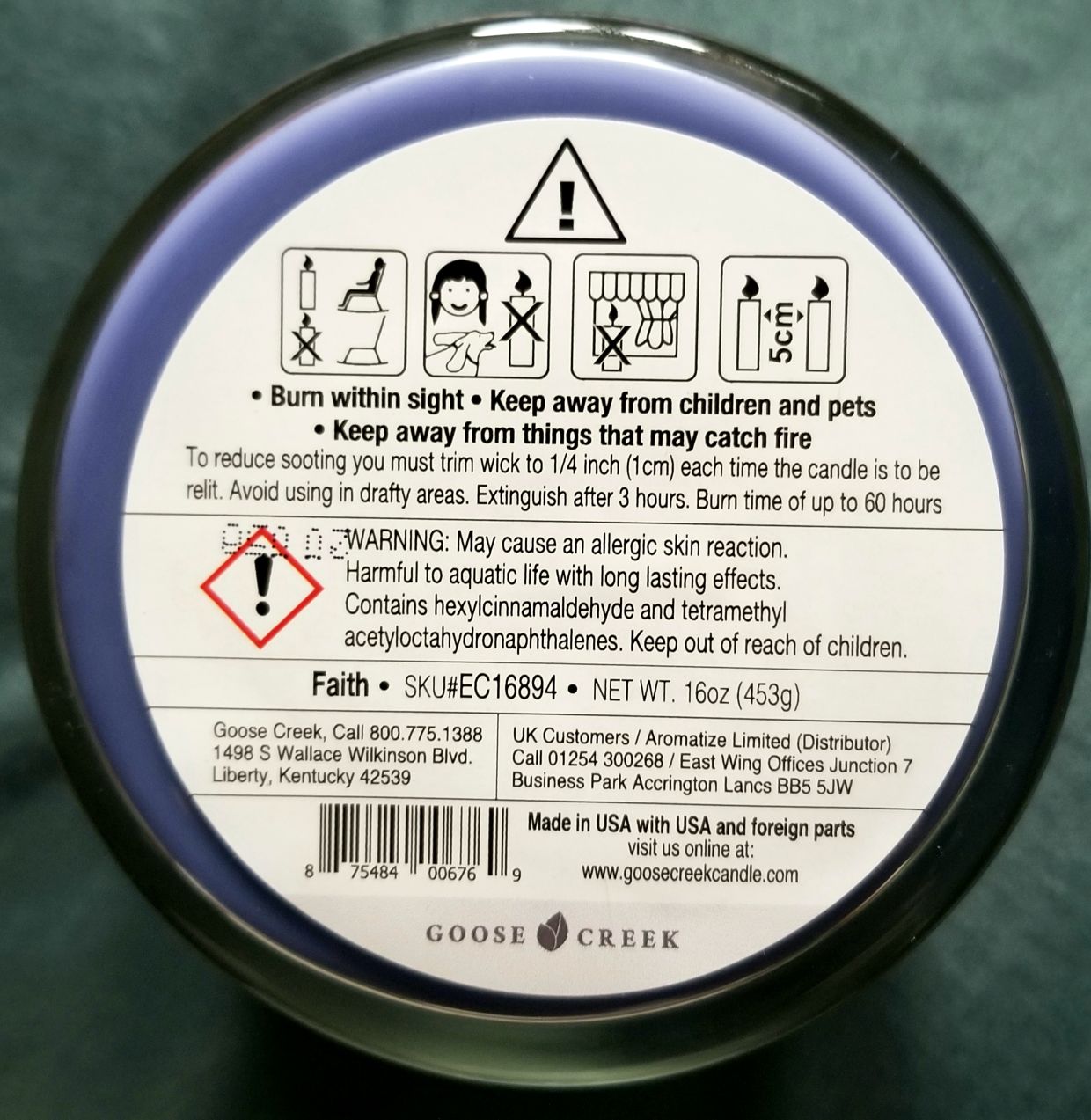 CANDLE: Easter Goose Creek Faith 2020 - Goose Creek Candle (Easter Candles) action figure collectible [Barcode 875484003416] - Main Image 2