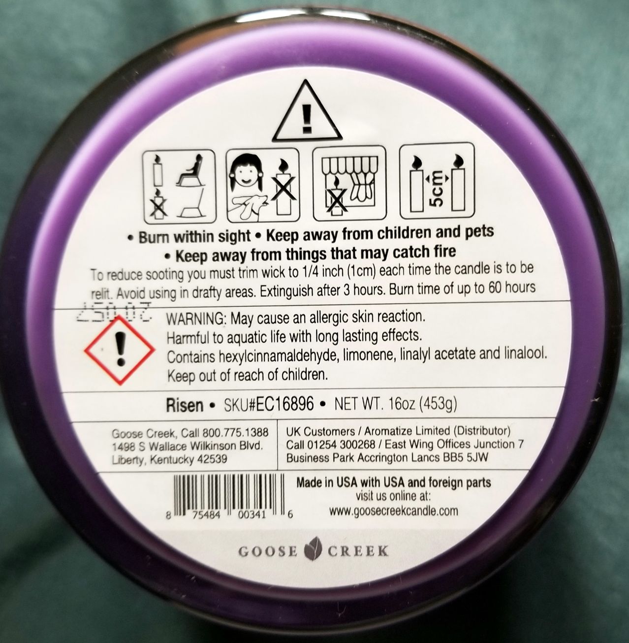 CANDLE: Easter Goose Creek Risen 2020 - Goose Creek Candle (Easter Candles) action figure collectible [Barcode 87543100] - Main Image 2