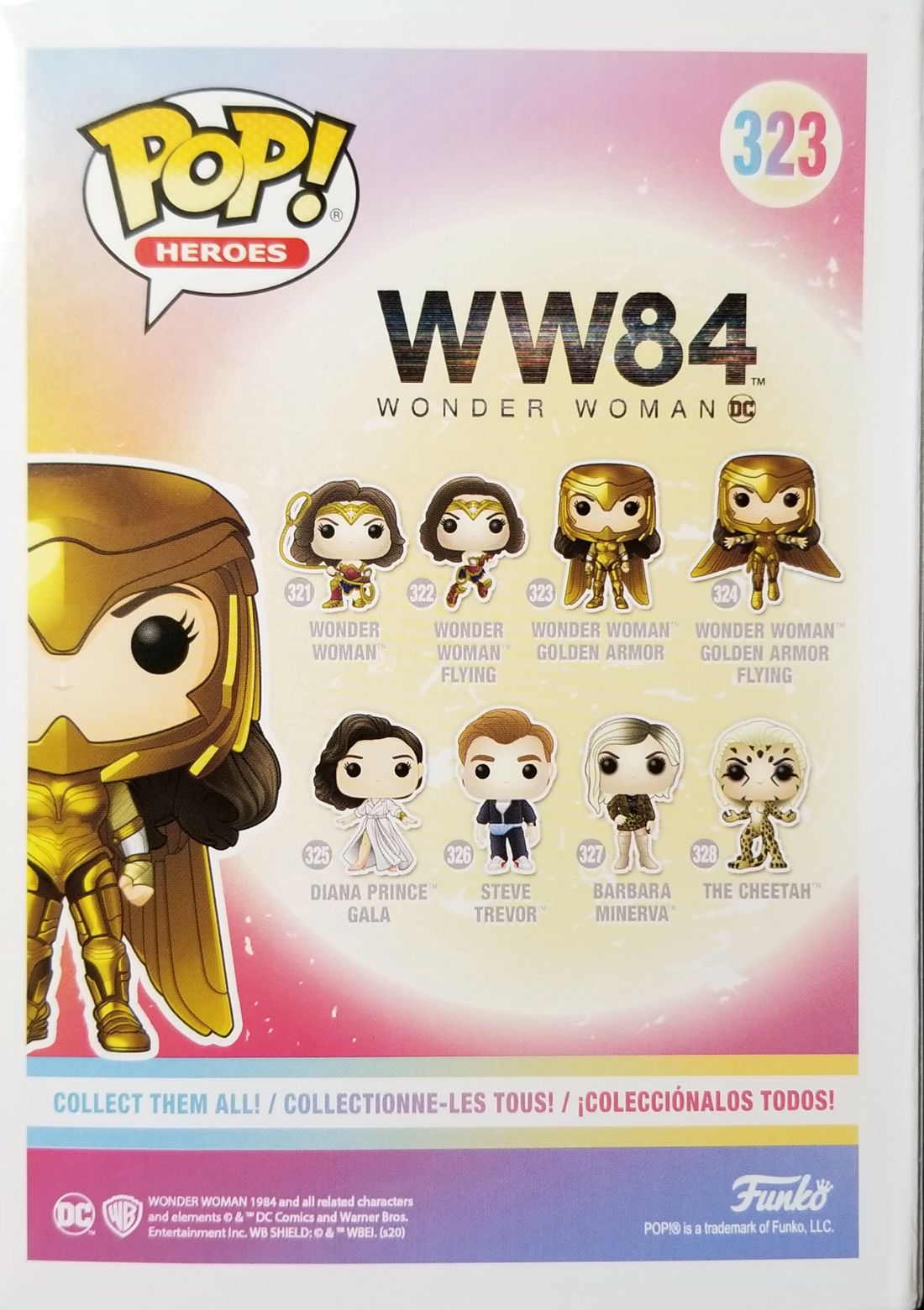 Funko Pop! Movies: WW84 Wonder Woman Golden Armor Target - Funko (Wonder Woman 1984) action figure collectible [Barcode 0889698473729] - Main Image 2