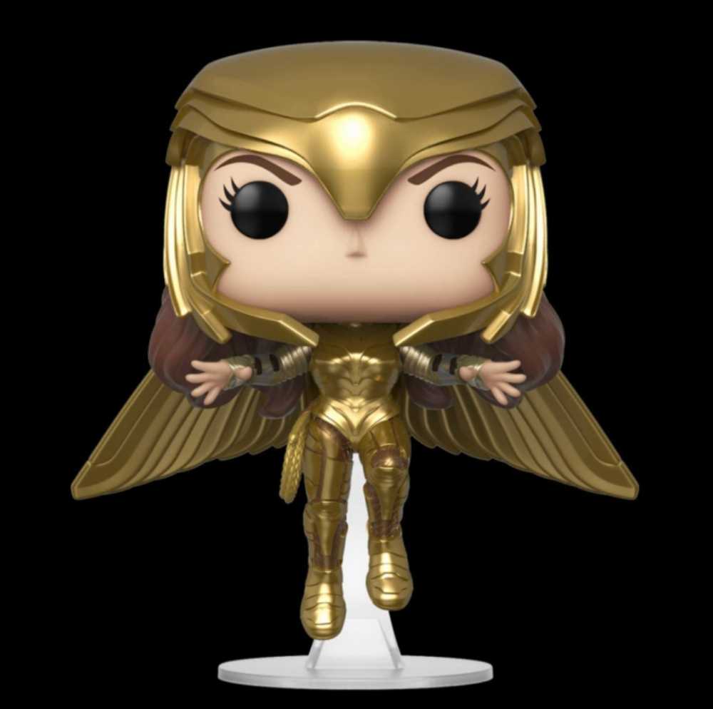 Funko Pop! Movies: WW84 Wonder Woman Golden Armor Flying - Funko (Wonder Woman 1984) action figure collectible [Barcode 0889698466608] - Main Image 3