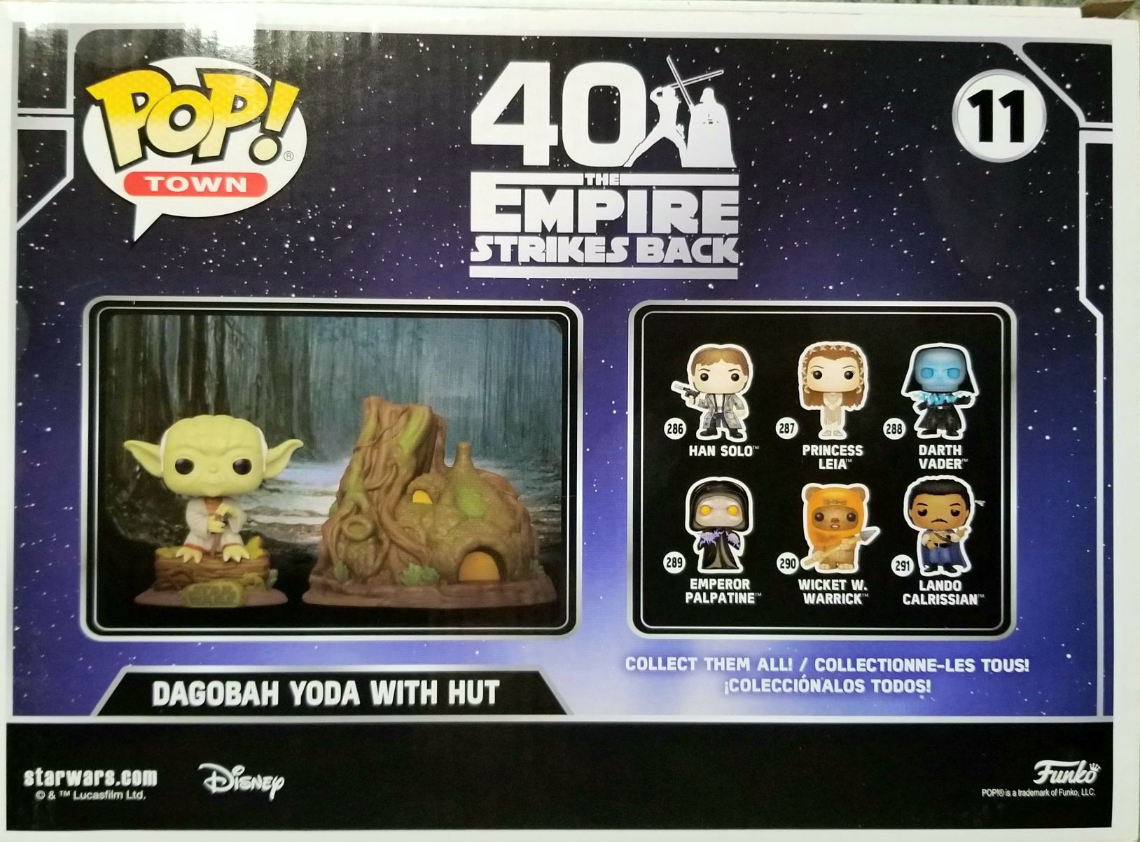 Funko Pop! Movies: Star Wars Dagobah Yoda and Hut Movie Moments ESB ESB40 - Funko (Empire Strikes Back 40th Anniversary) action figure collectible [Barcode 0889698467650] - Main Image 2