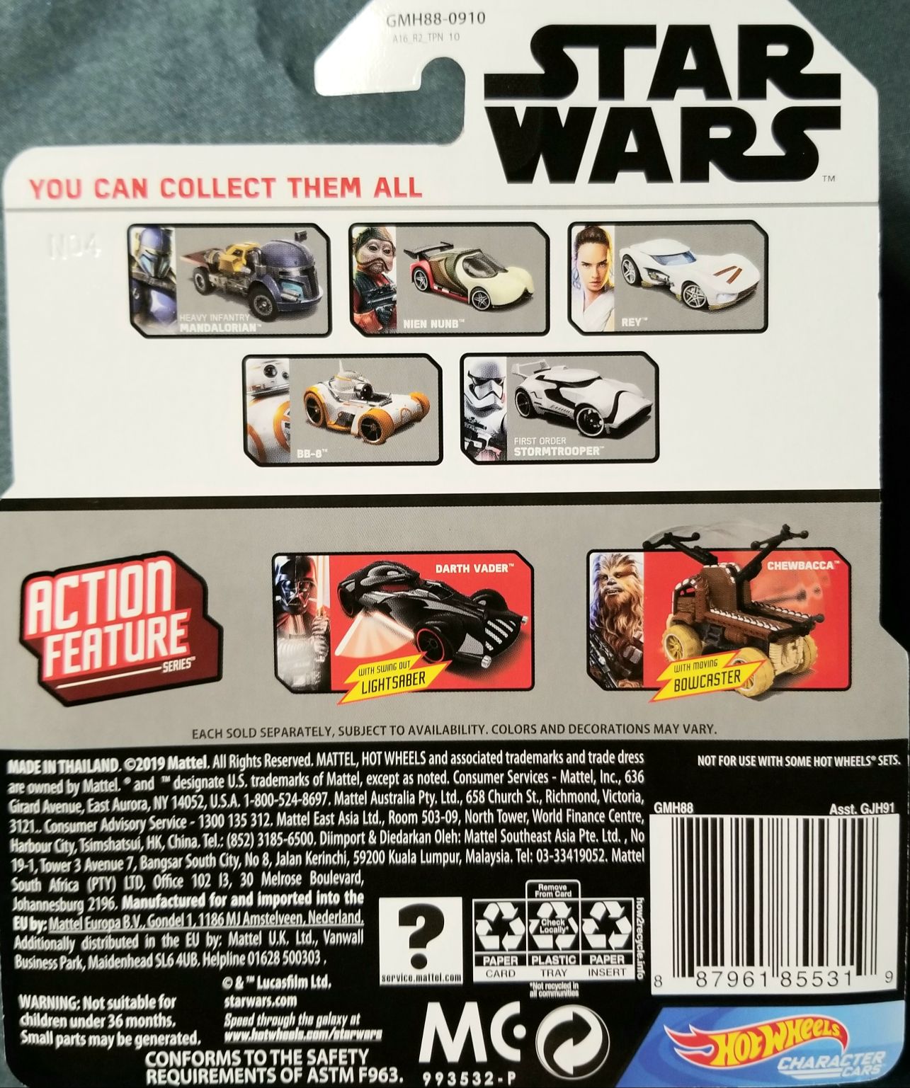 Hot Wheels The Mandalorian - Hot Wheels from Mattel (Star Wars The Mandalorian) action figure collectible [Barcode 887961855319] - Main Image 2