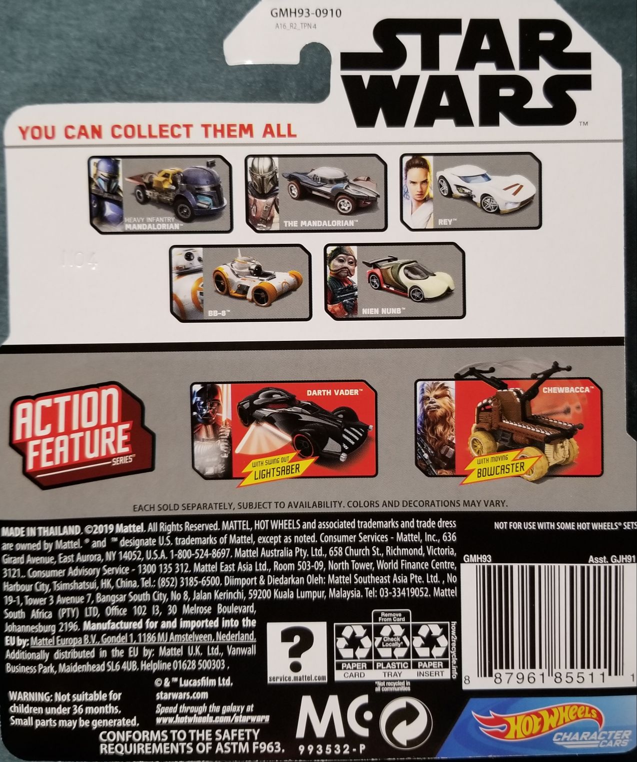 Hot Wheels First Order Stormtrooper - Hot Wheels from Mattel (Star Wars Hot Wheels) action figure collectible [Barcode 887961855111] - Main Image 2