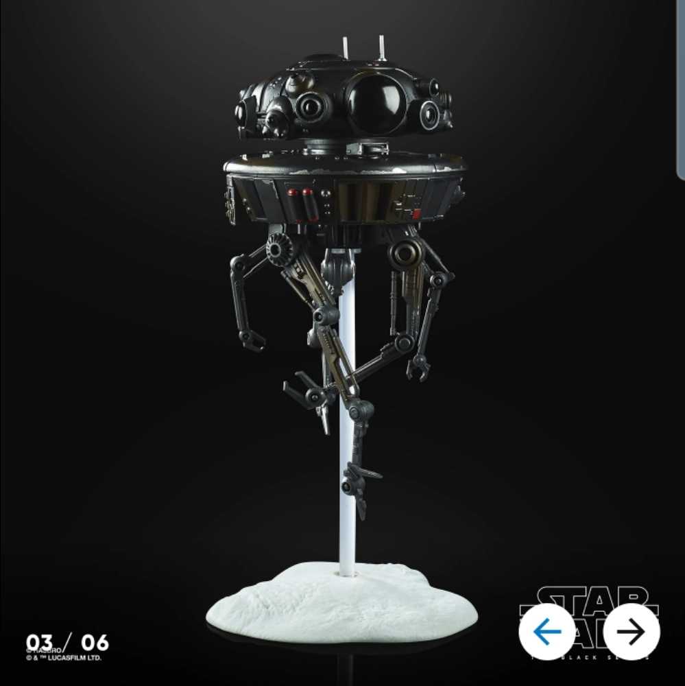 Imperial Probe Droid - Hasbro (Empire Strikes Back 40th Anniversary) action figure collectible [Barcode 1497076388078] - Main Image 3