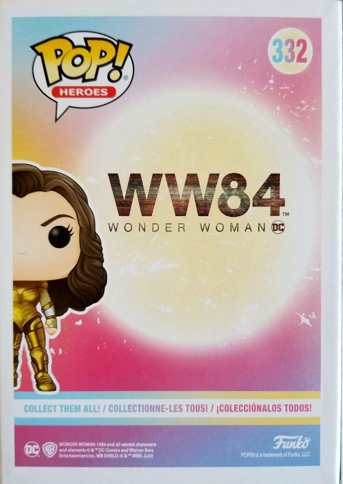 Funko Pop! Movies: WW84 Wonder Woman Golden Armor Amazon Exclusive - Funko (Wonder Woman 1984) action figure collectible [Barcode 0889698482202] - Main Image 2