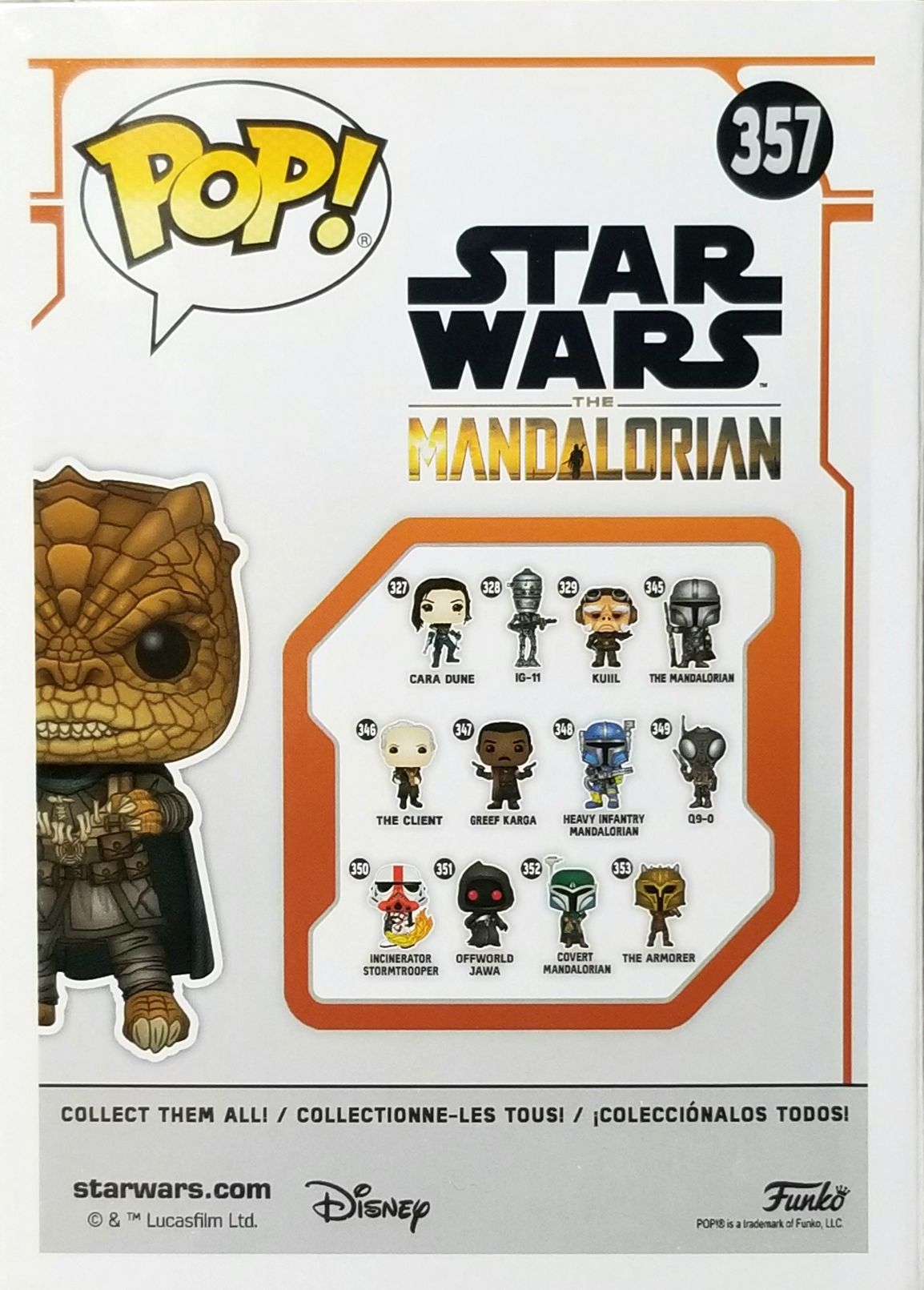 Funko Pop! Television: The Mandalorian - Trandoshan Thug MANDO - Funko (Star Wars The Mandalorian) action figure collectible [Barcode 0889698317986] - Main Image 2