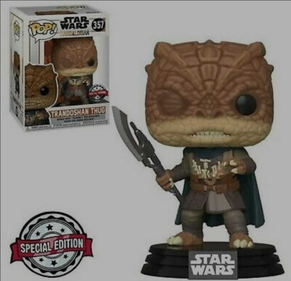 Funko Pop! Television: The Mandalorian - Trandoshan Thug MANDO - Funko (Star Wars The Mandalorian) action figure collectible [Barcode 0889698317986] - Main Image 4