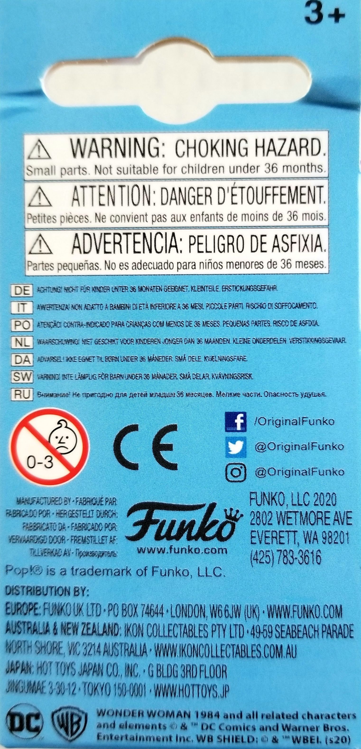 Funko Pop! Movies: WW84 Wonder Woman Golden Armor mini Keychain - Funko (Wonder Woman 1984) action figure collectible [Barcode 0889698466974] - Main Image 2